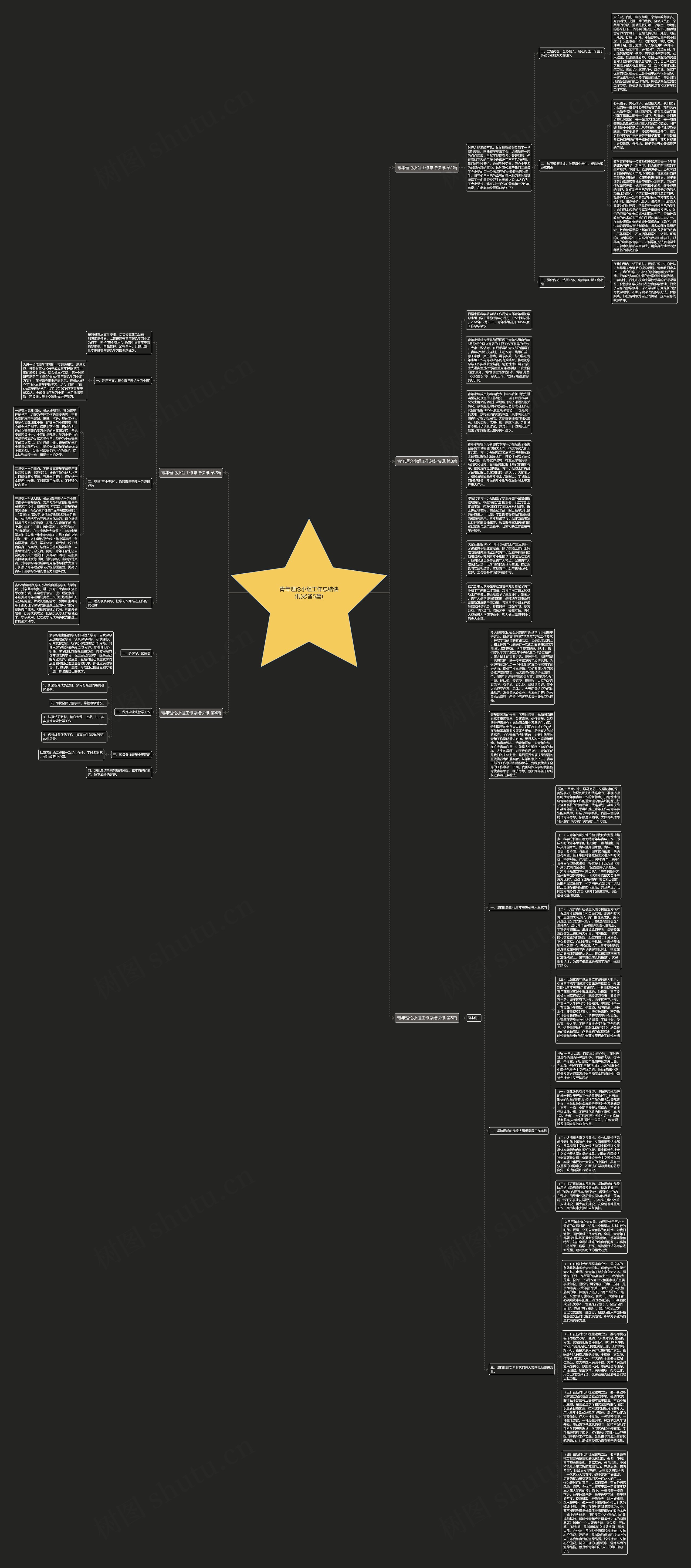 青年理论小组工作总结快讯(必备5篇)思维导图