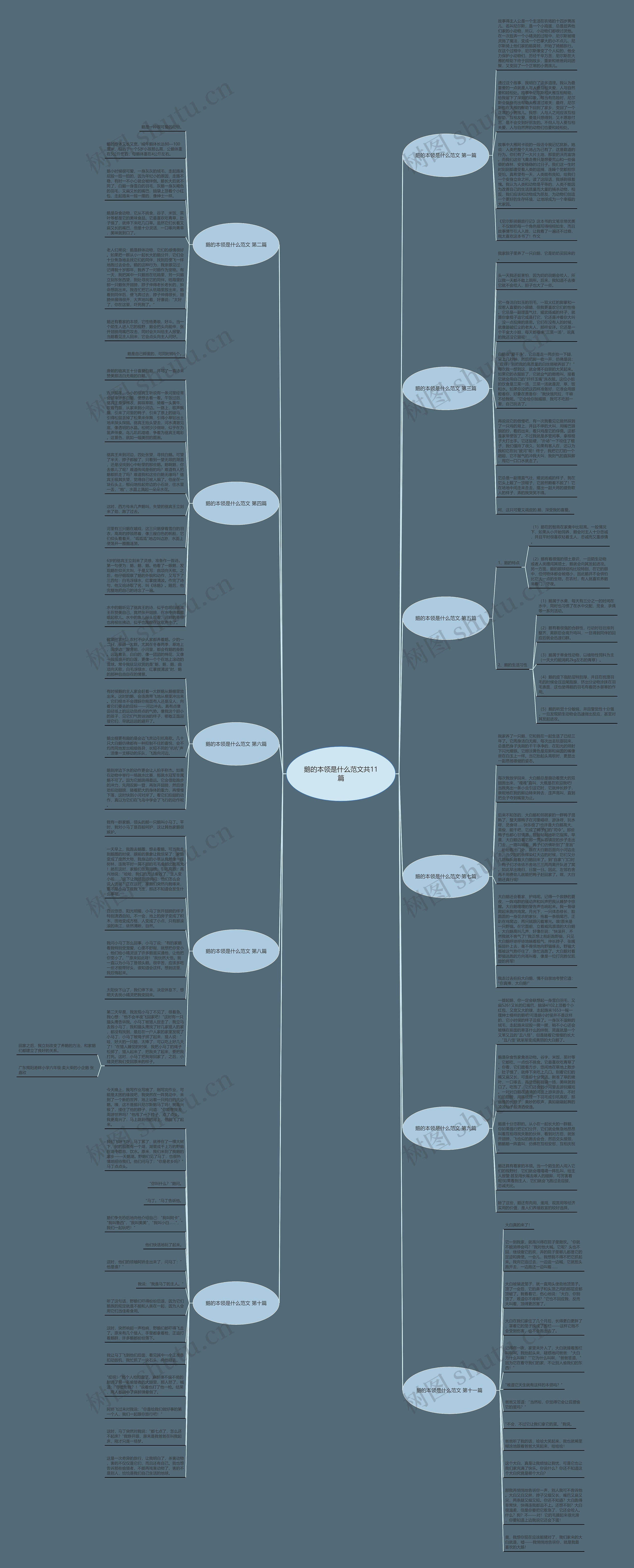 鹅的本领是什么范文共11篇思维导图
