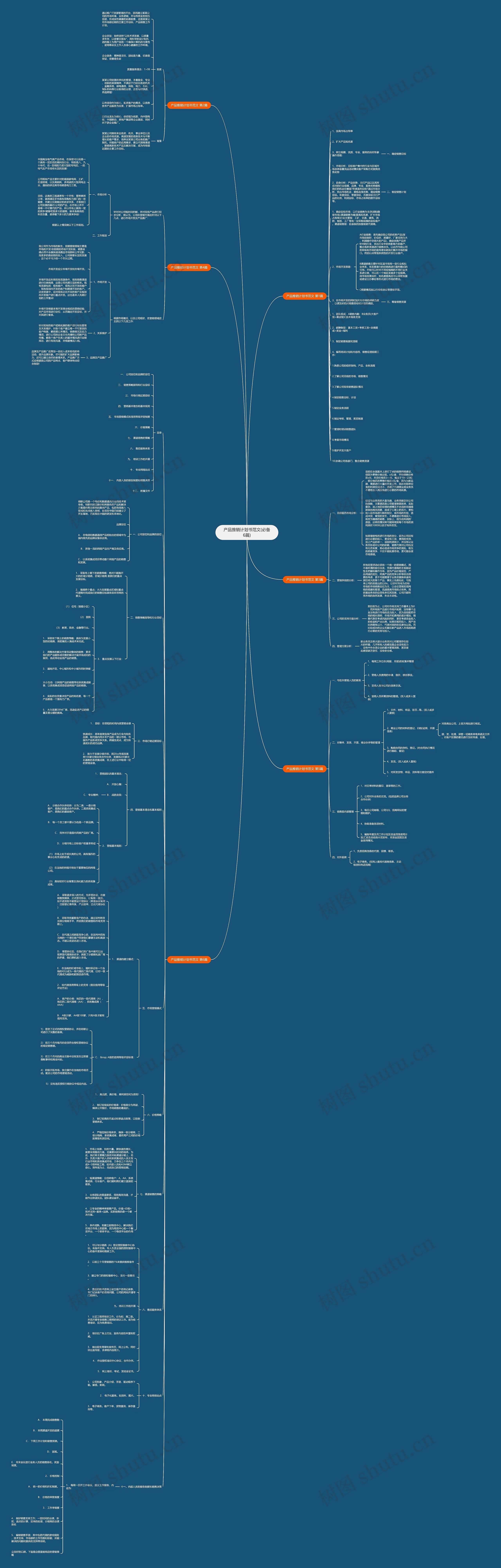 产品推销计划书范文(必备6篇)思维导图