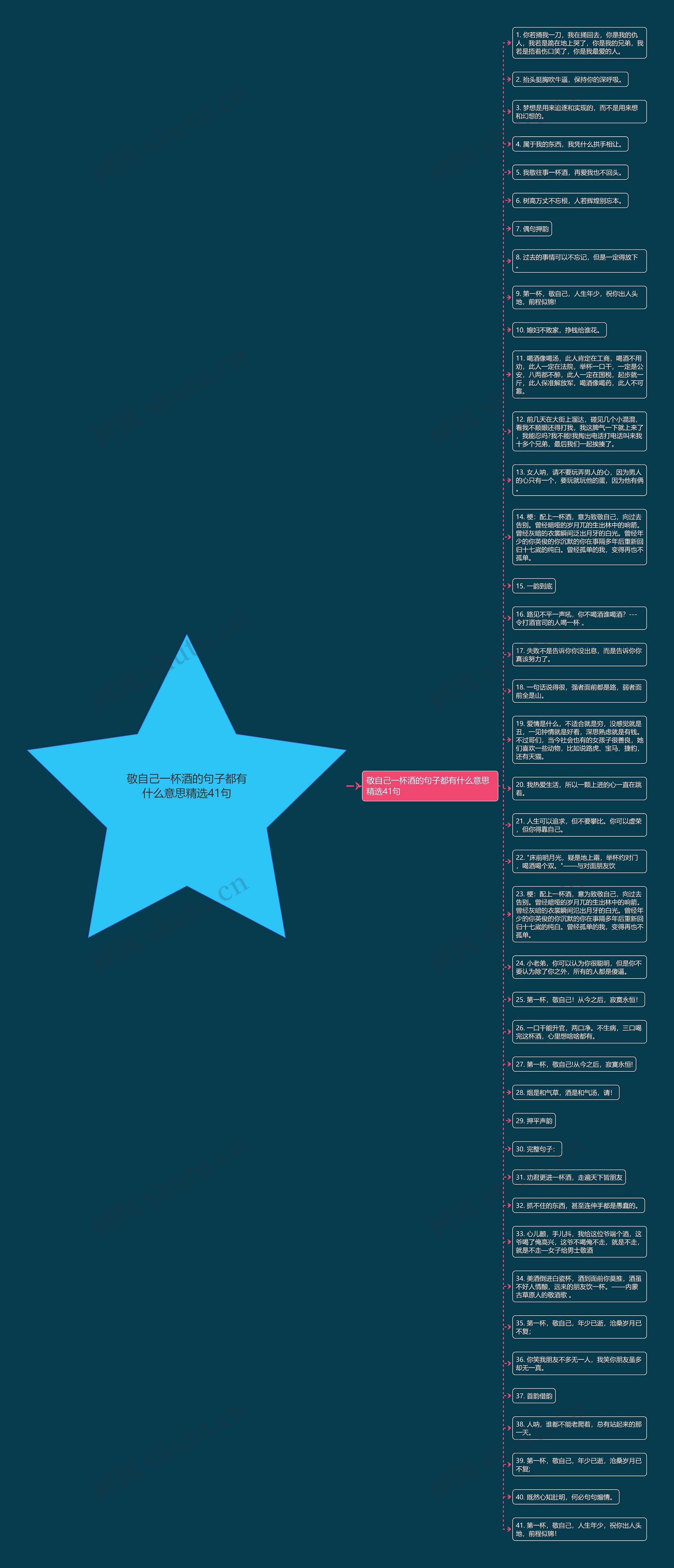 敬自己一杯酒的句子都有什么意思精选41句思维导图高清图 敬自己一杯酒的句子都有什么意思精选41句思维导图