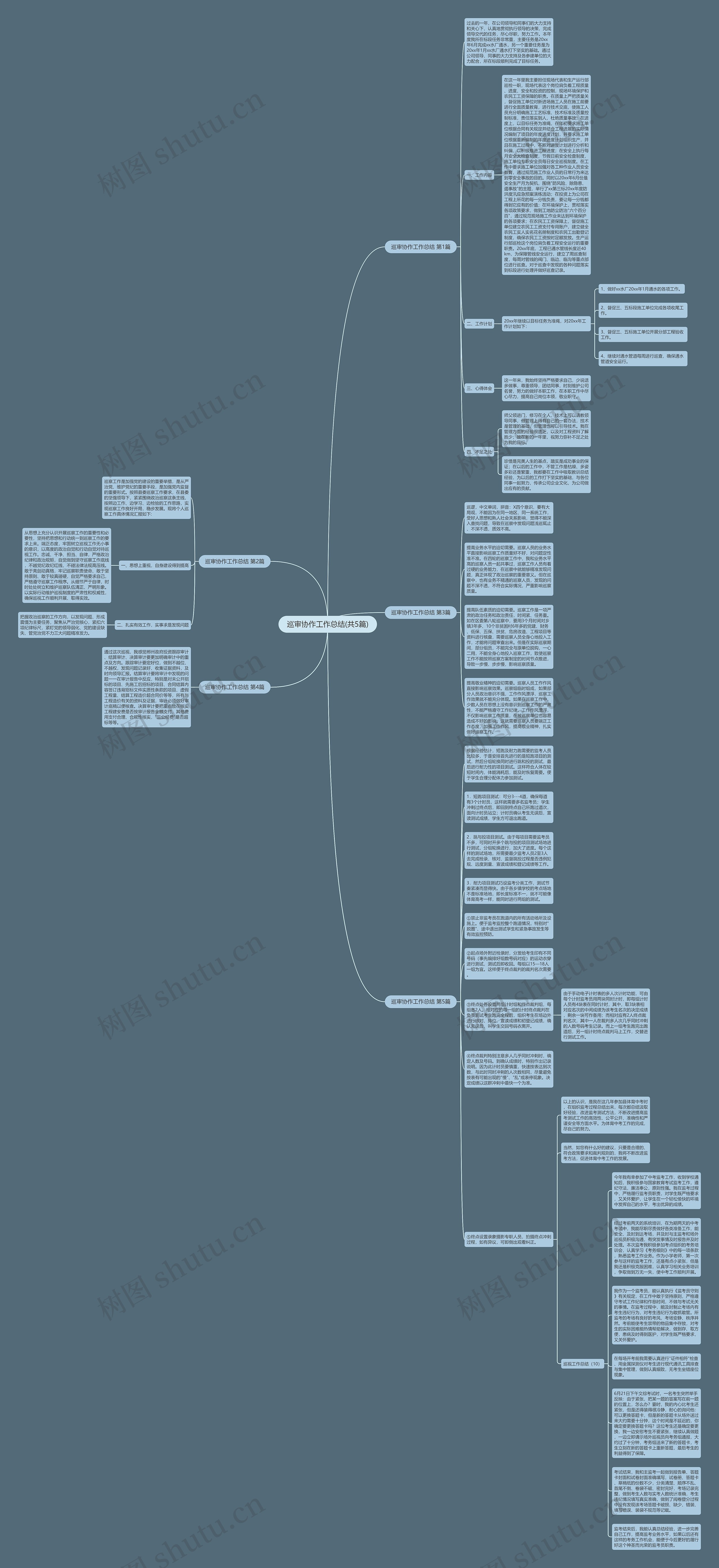 巡审协作工作总结(共5篇)思维导图