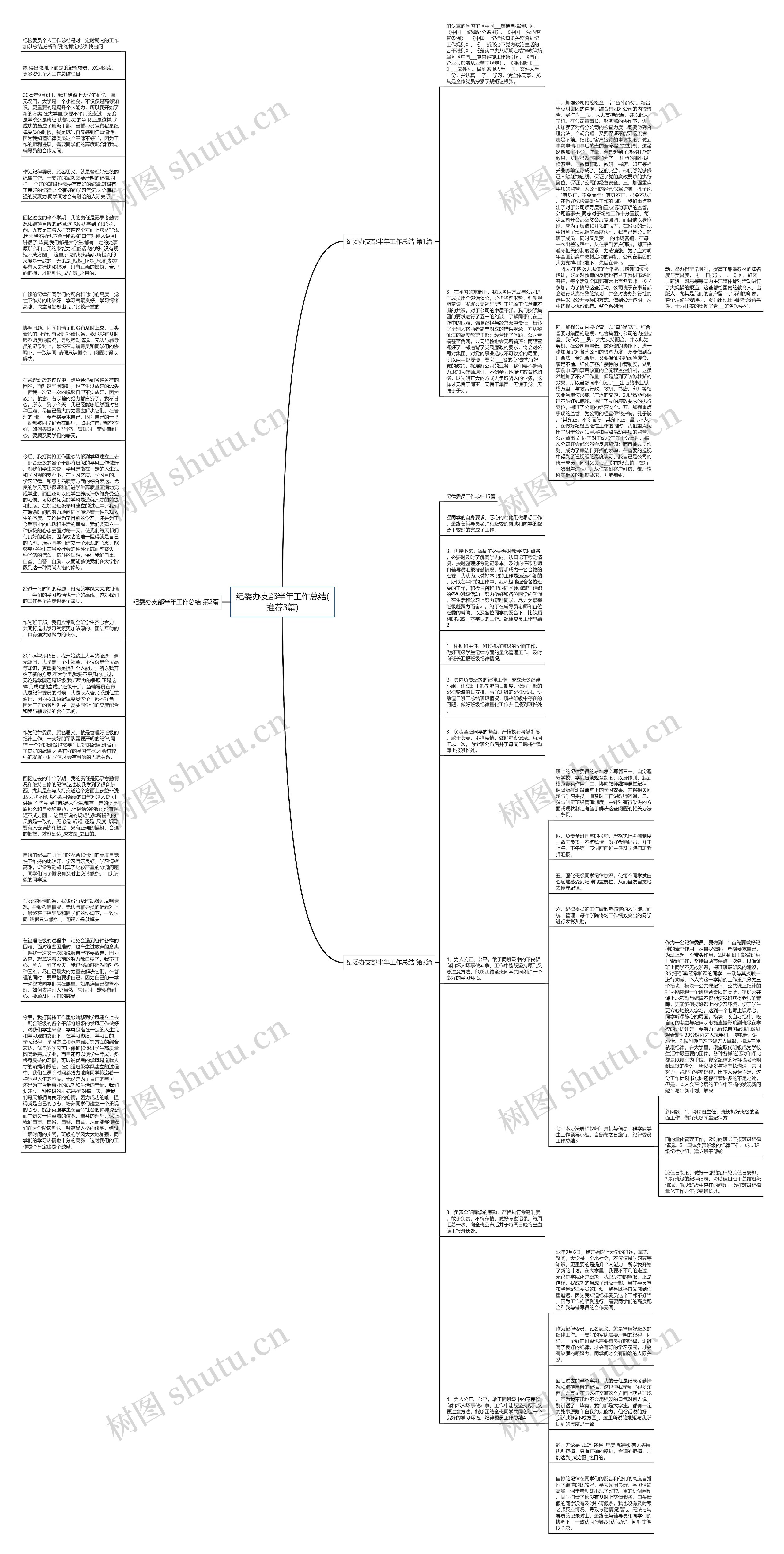 纪委办支部半年工作总结(推荐3篇)思维导图