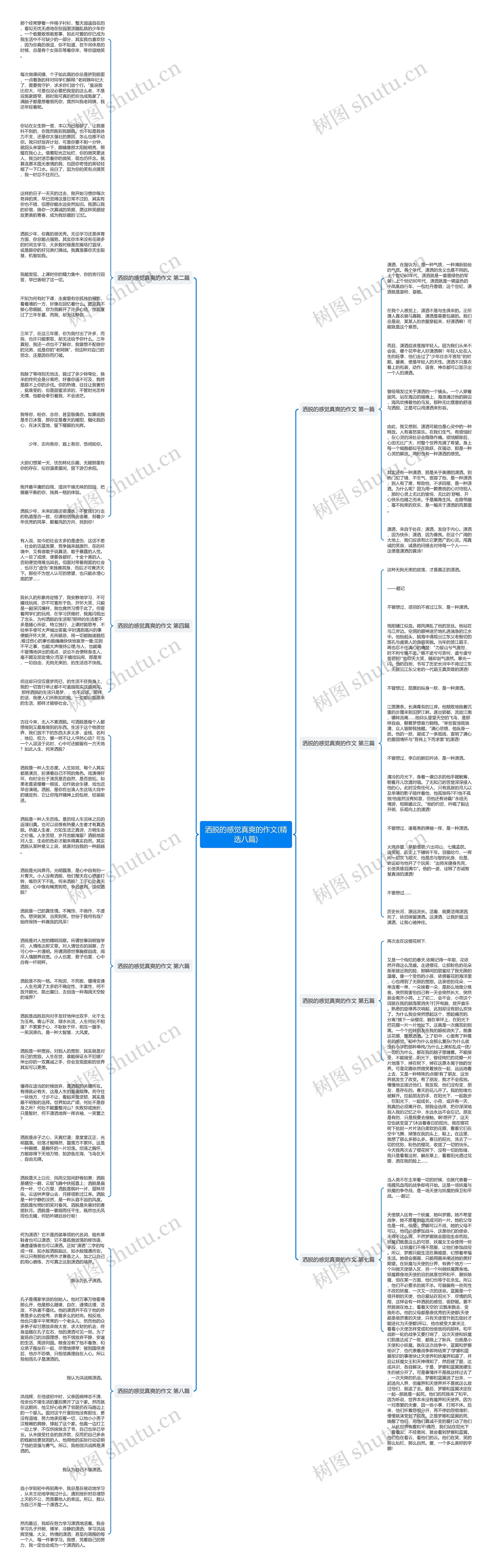 洒脱的感觉真爽的作文(精选八篇)思维导图