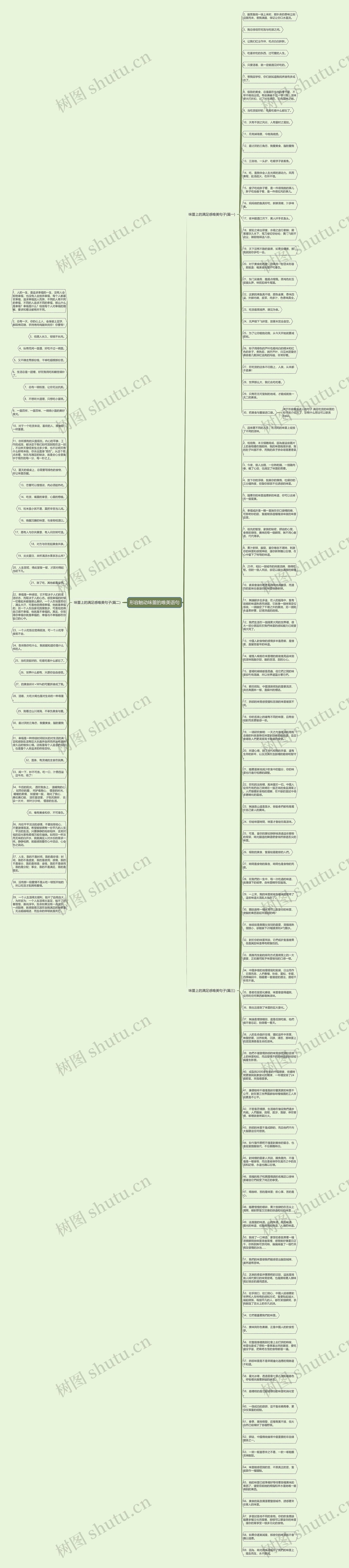 形容触动味蕾的唯美语句思维导图