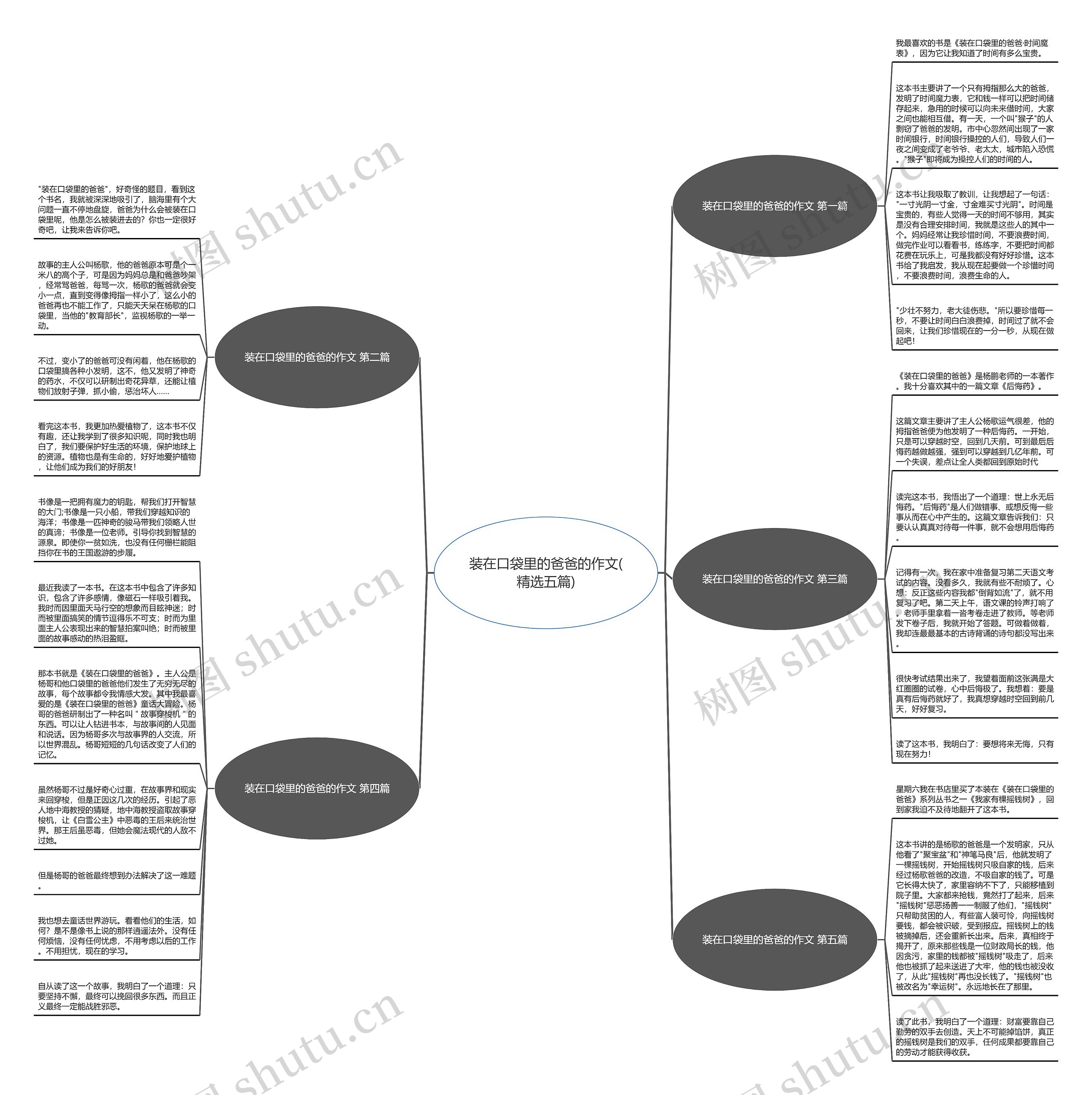 装在口袋里的爸爸的作文(精选五篇)思维导图