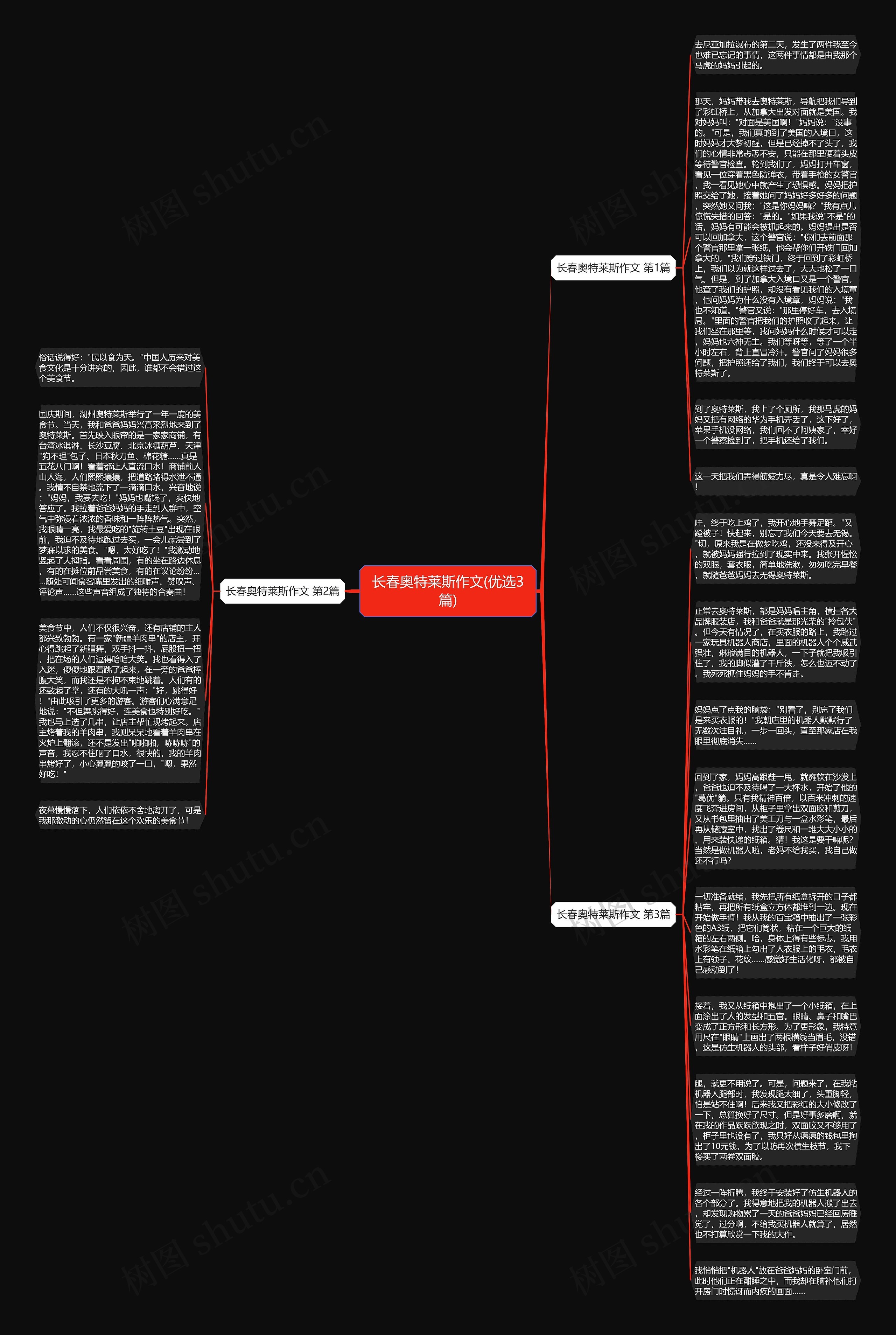 长春奥特莱斯作文(优选3篇)思维导图
