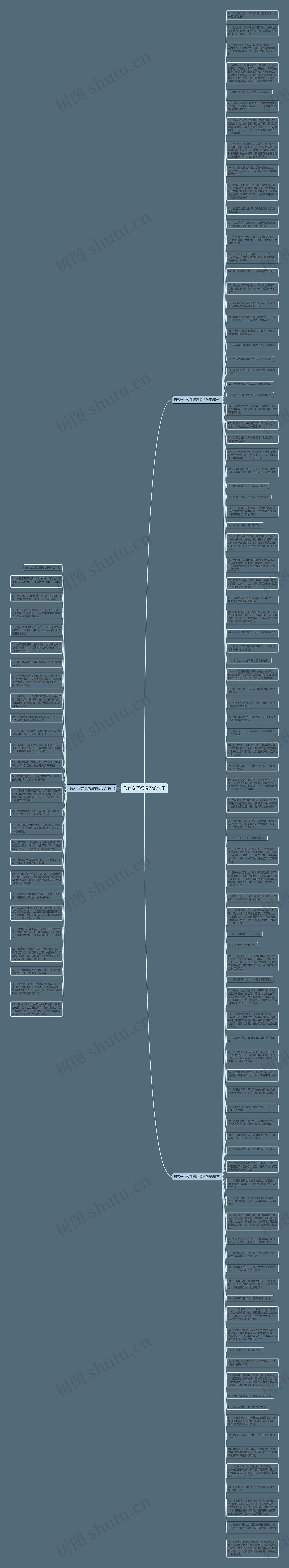 形容女子很温柔的句子思维导图