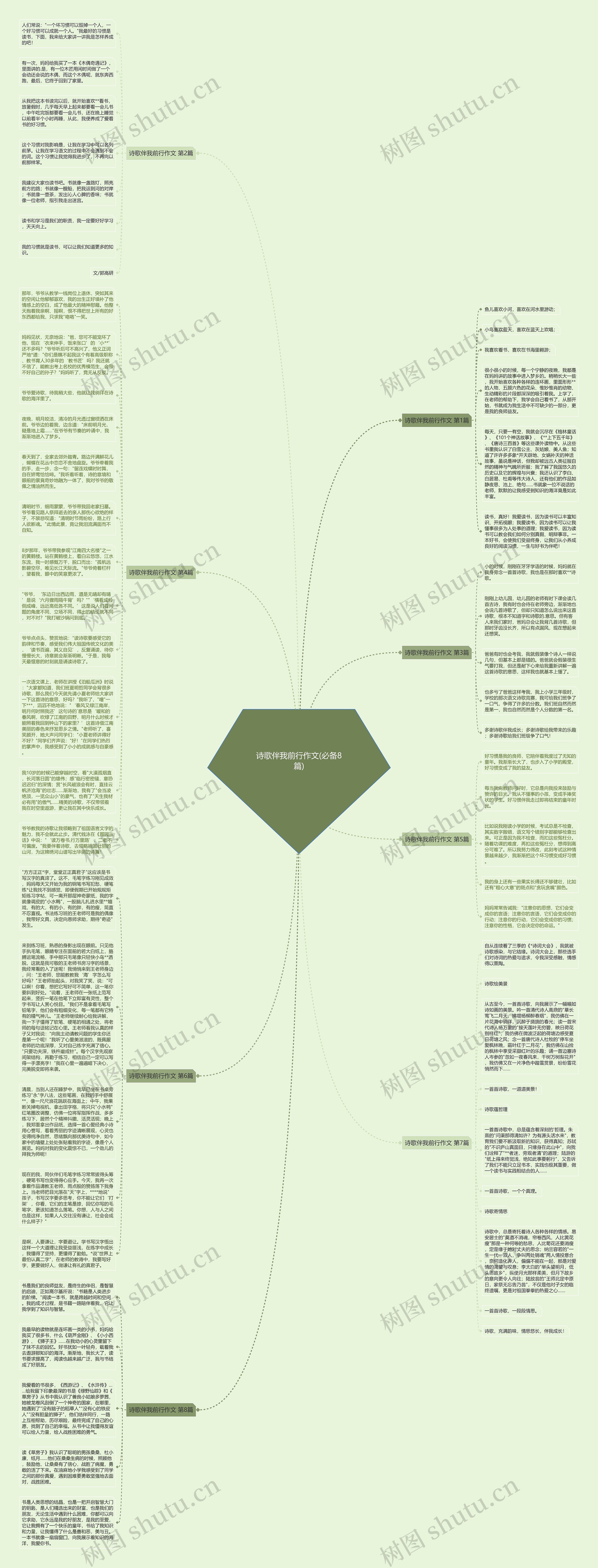 诗歌伴我前行作文(必备8篇)思维导图