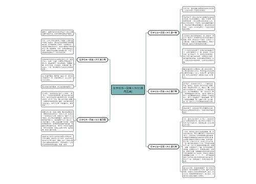 在学校当一回盲人作文(通用五篇)思维导图