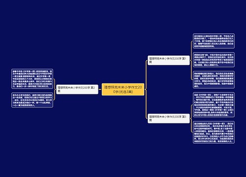 理想照亮未来小学作文200字(优选3篇)