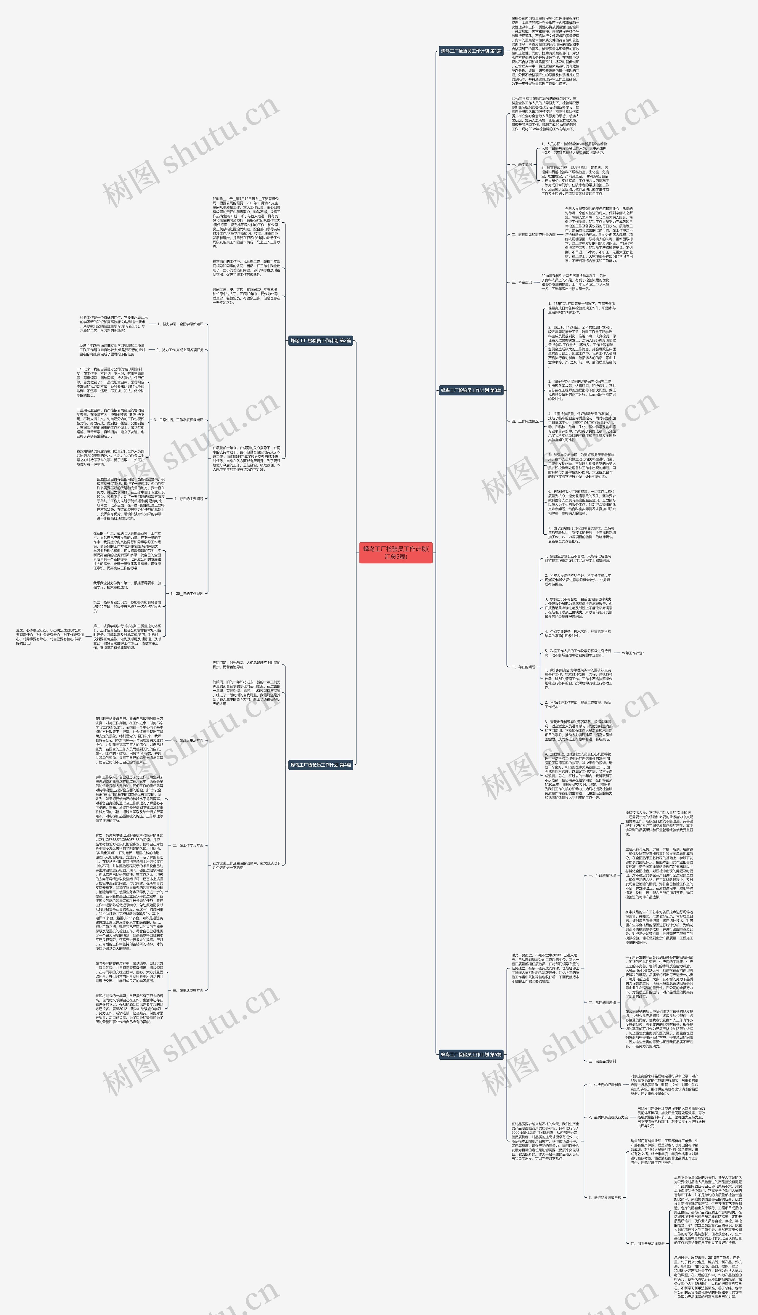蜂鸟工厂检验员工作计划(汇总5篇)思维导图