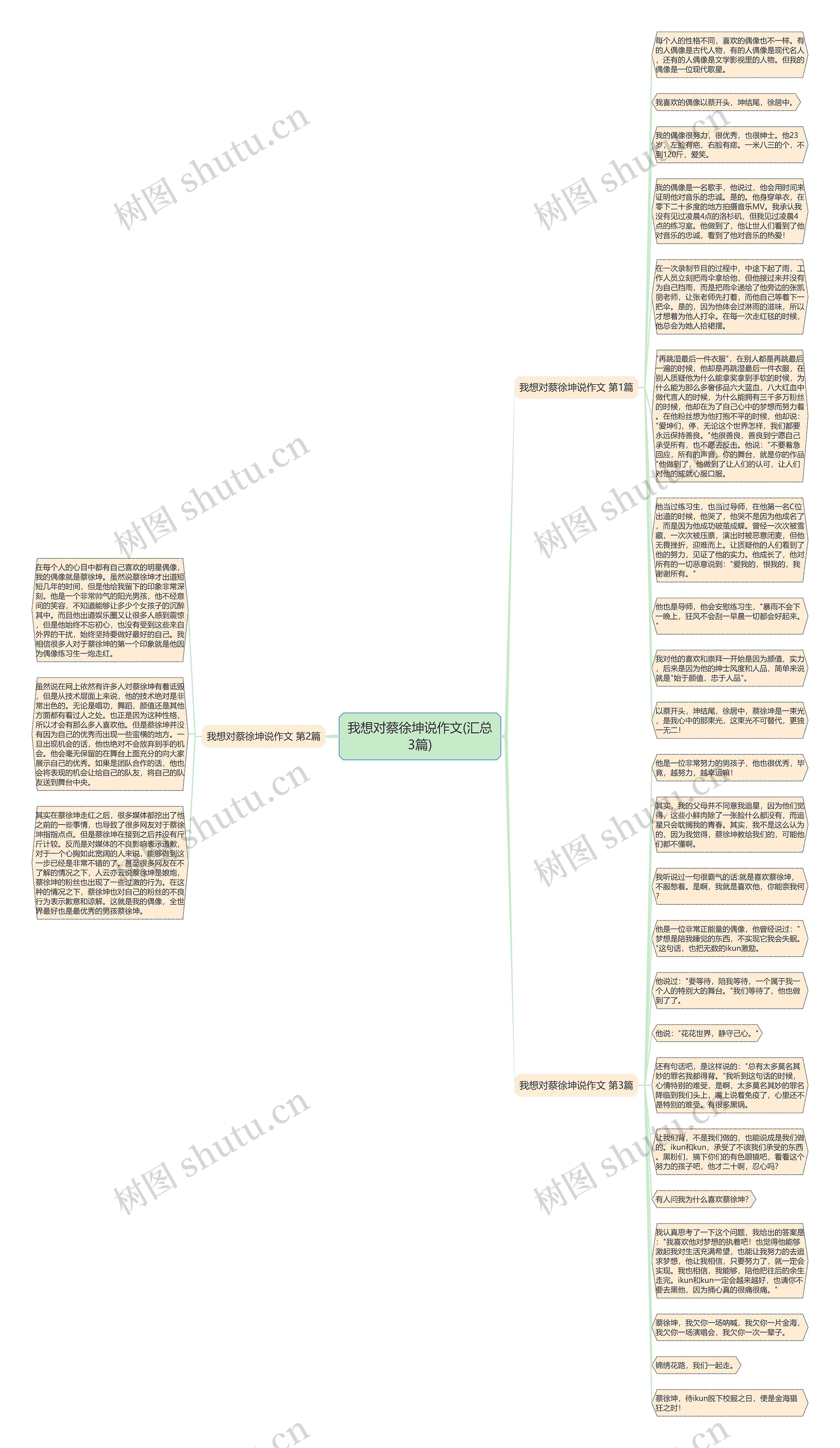 我想对蔡徐坤说作文(汇总3篇)思维导图