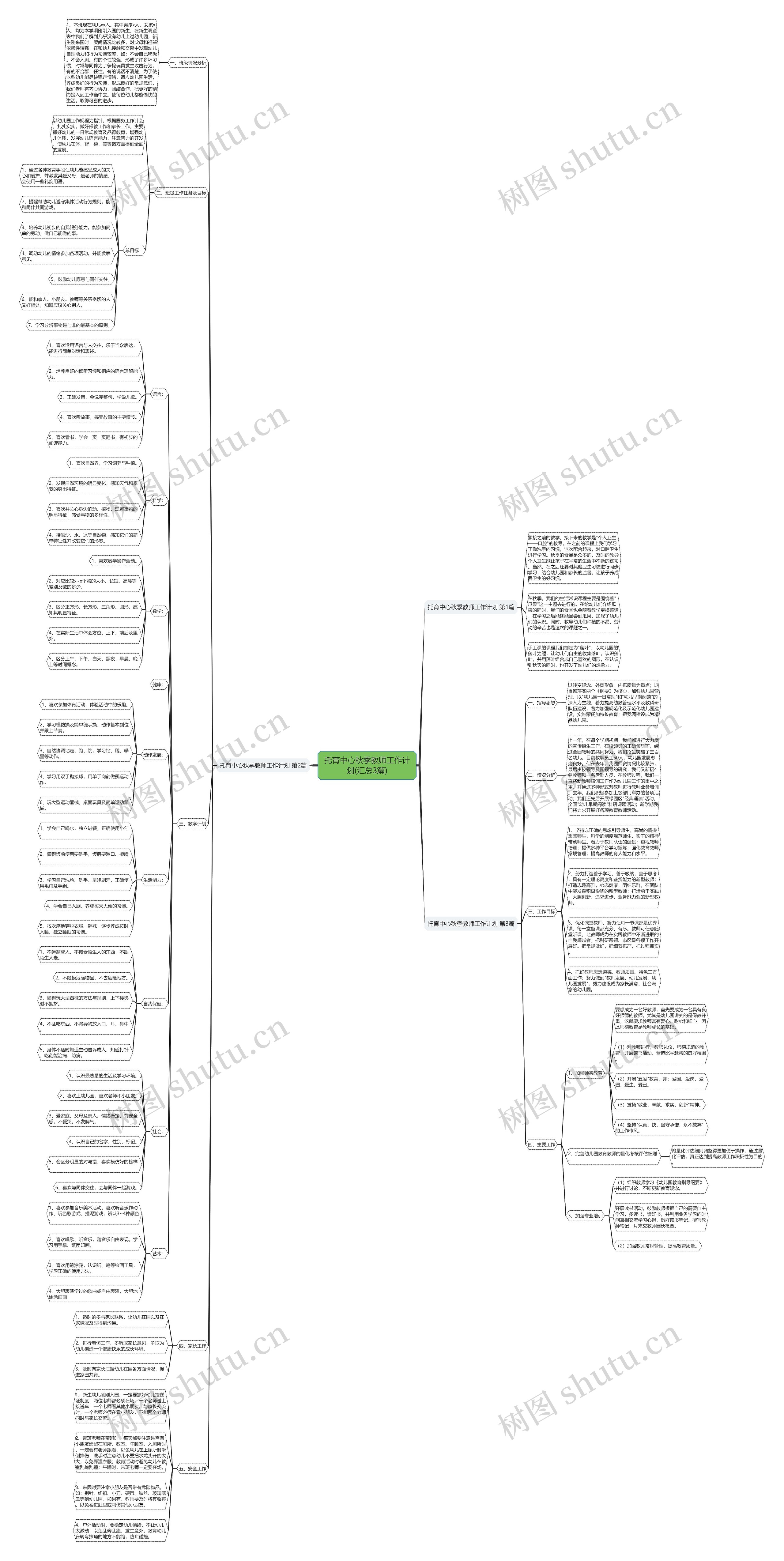 托育中心秋季教师工作计划(汇总3篇)