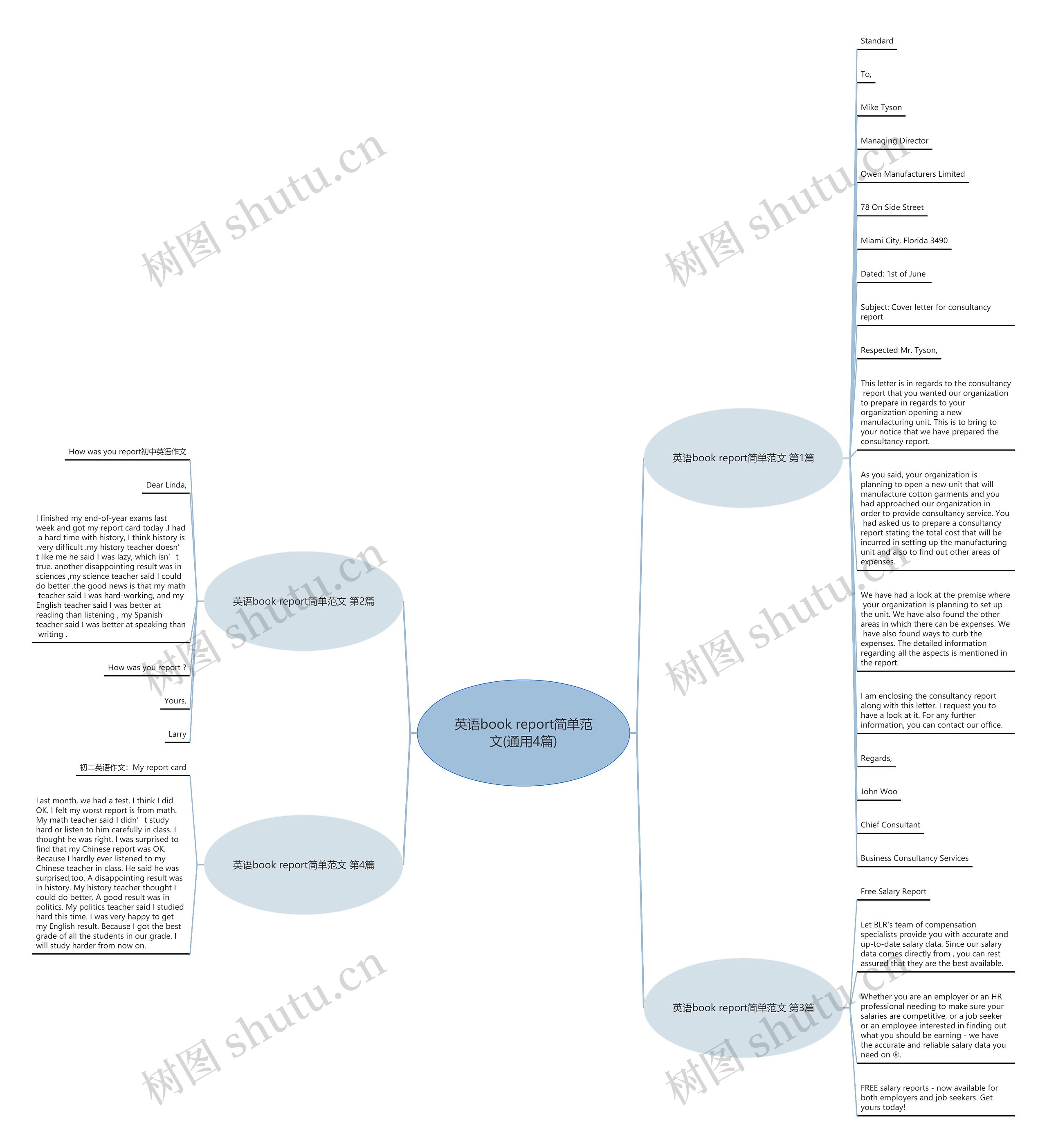 英语book report简单范文(通用4篇)思维导图
