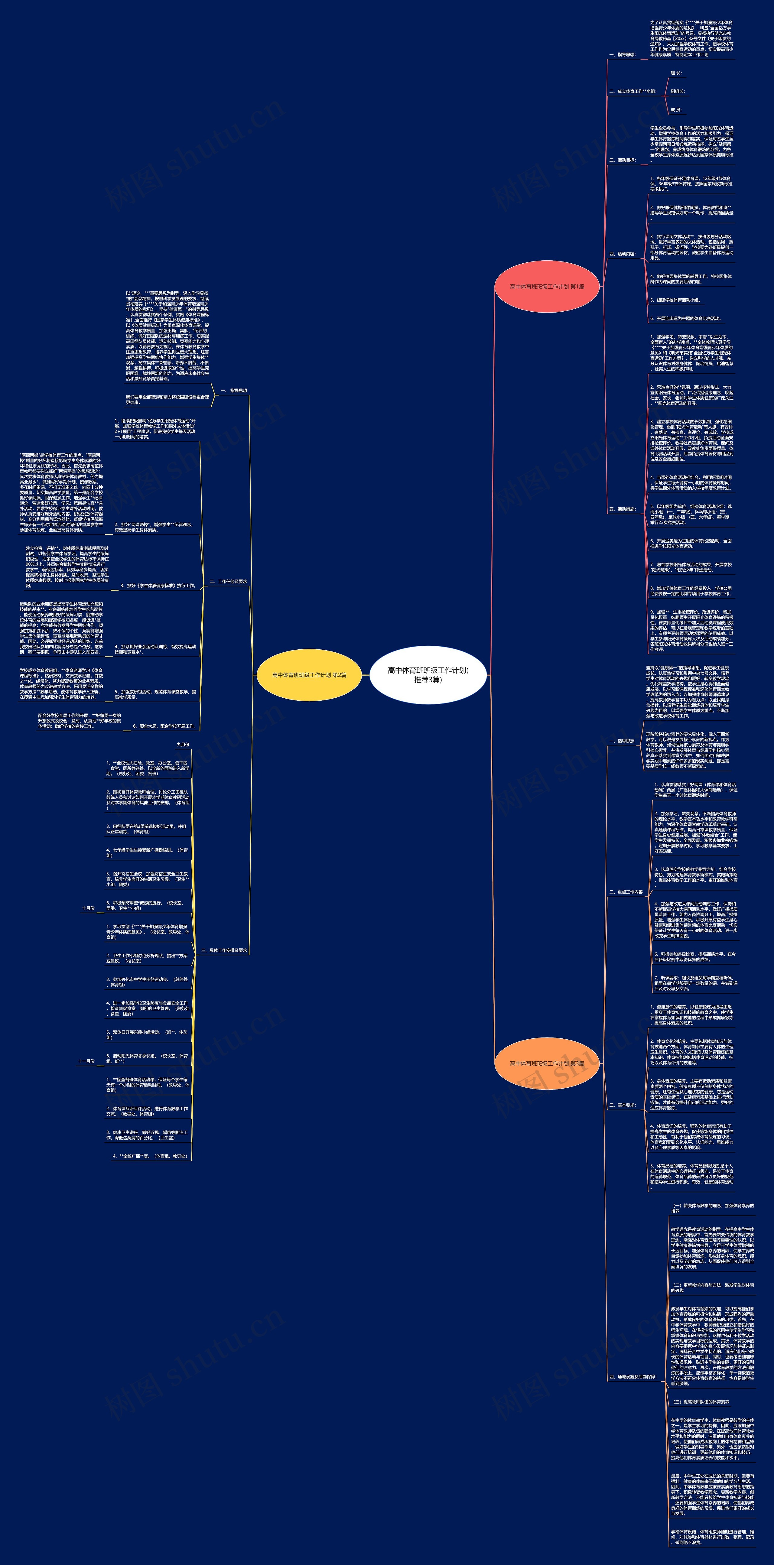 高中体育班班级工作计划(推荐3篇)思维导图