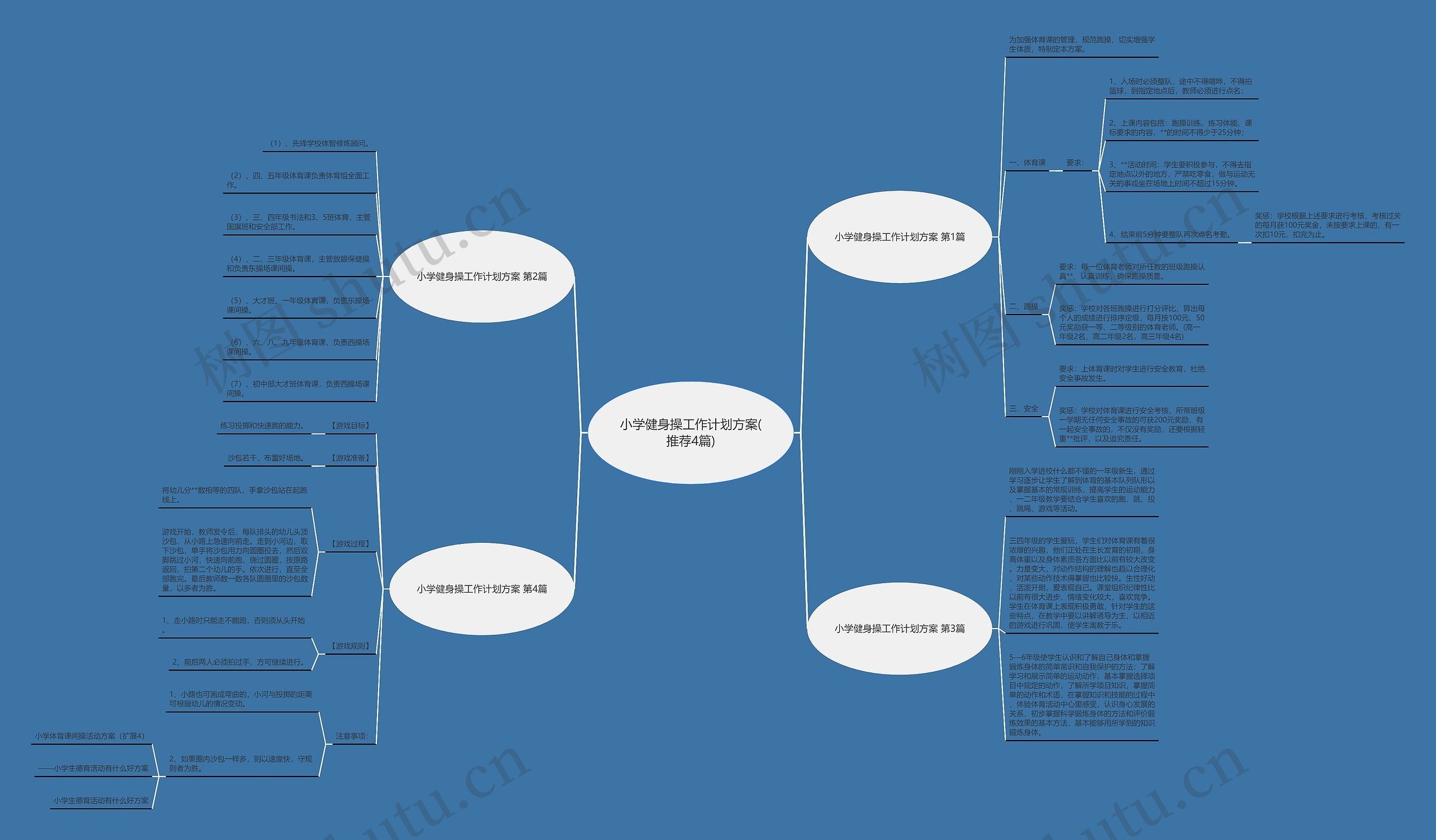 小学健身操工作计划方案(推荐4篇)思维导图