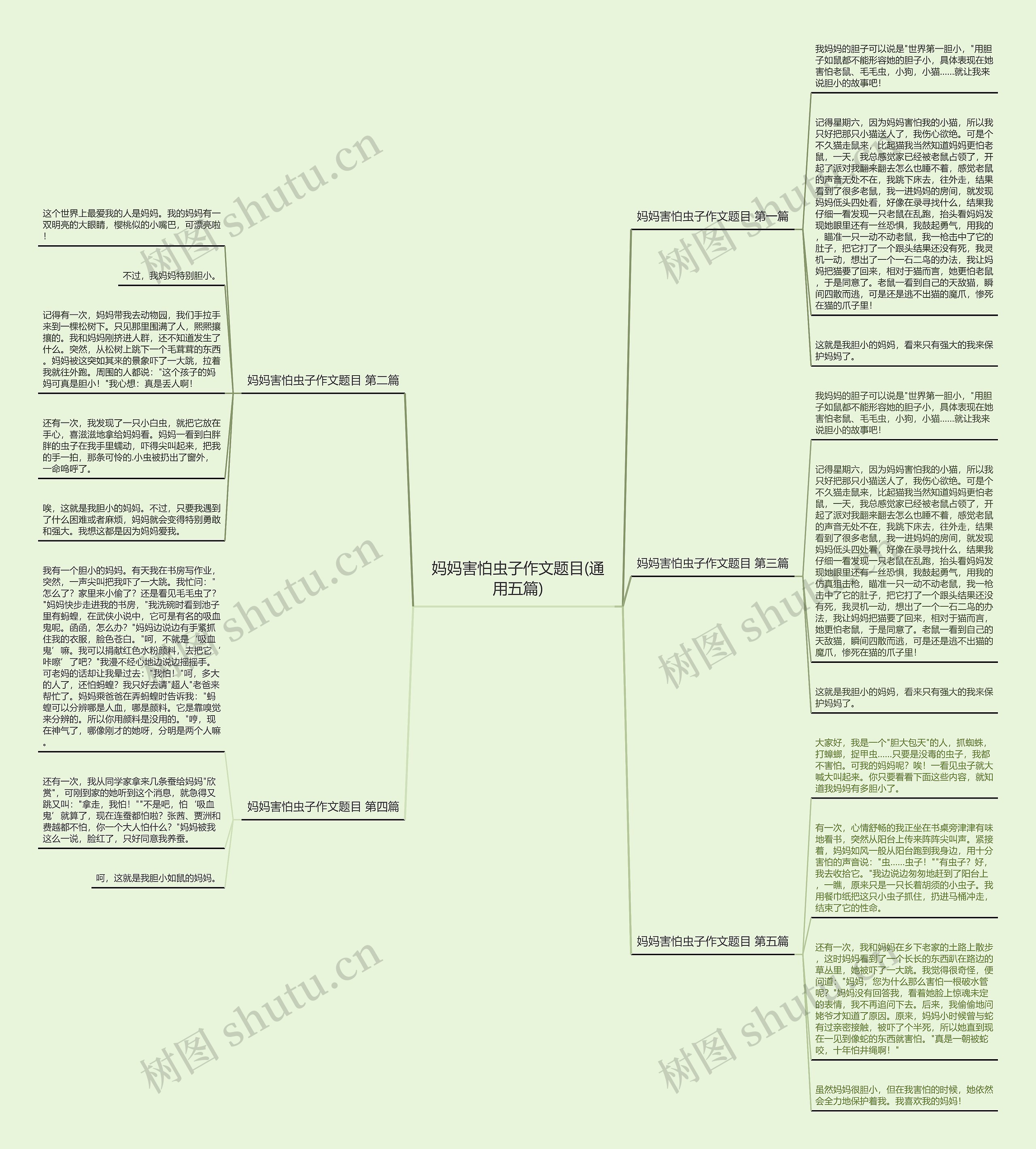 妈妈害怕虫子作文题目(通用五篇) 妈妈害怕虫子作文题目(通用五篇)