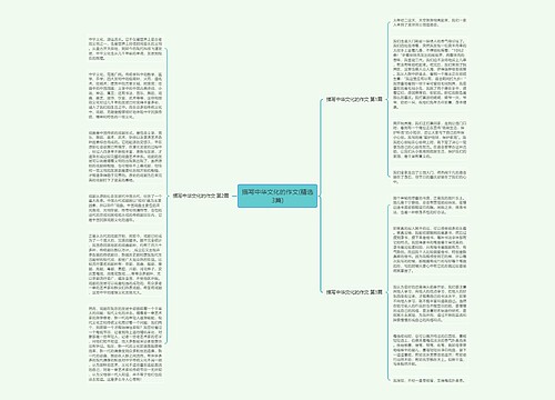 描写中华文化的作文(精选3篇)