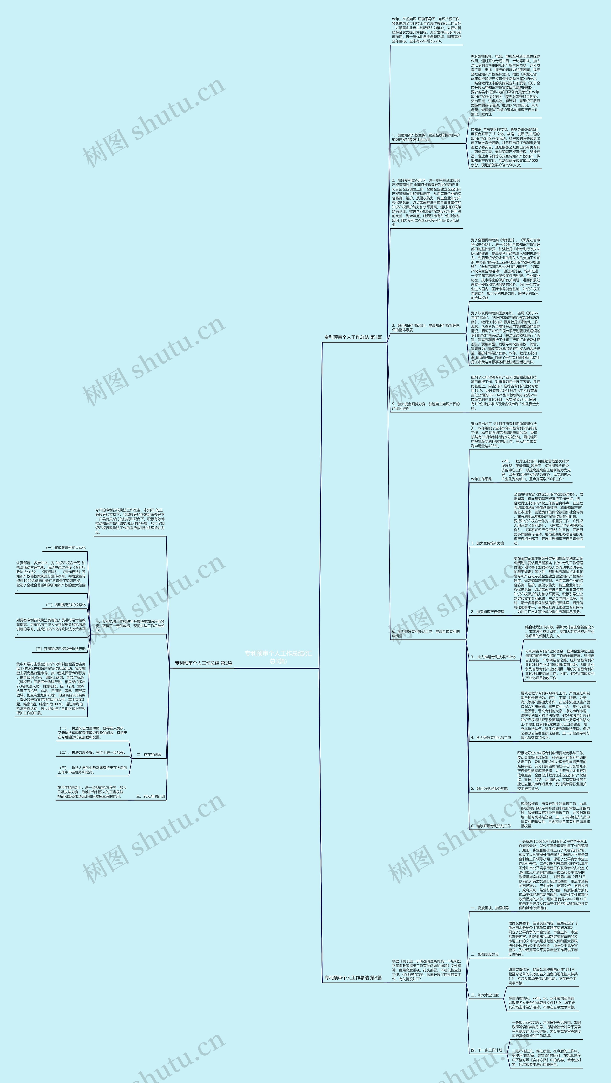 专利预审个人工作总结(汇总3篇)思维导图