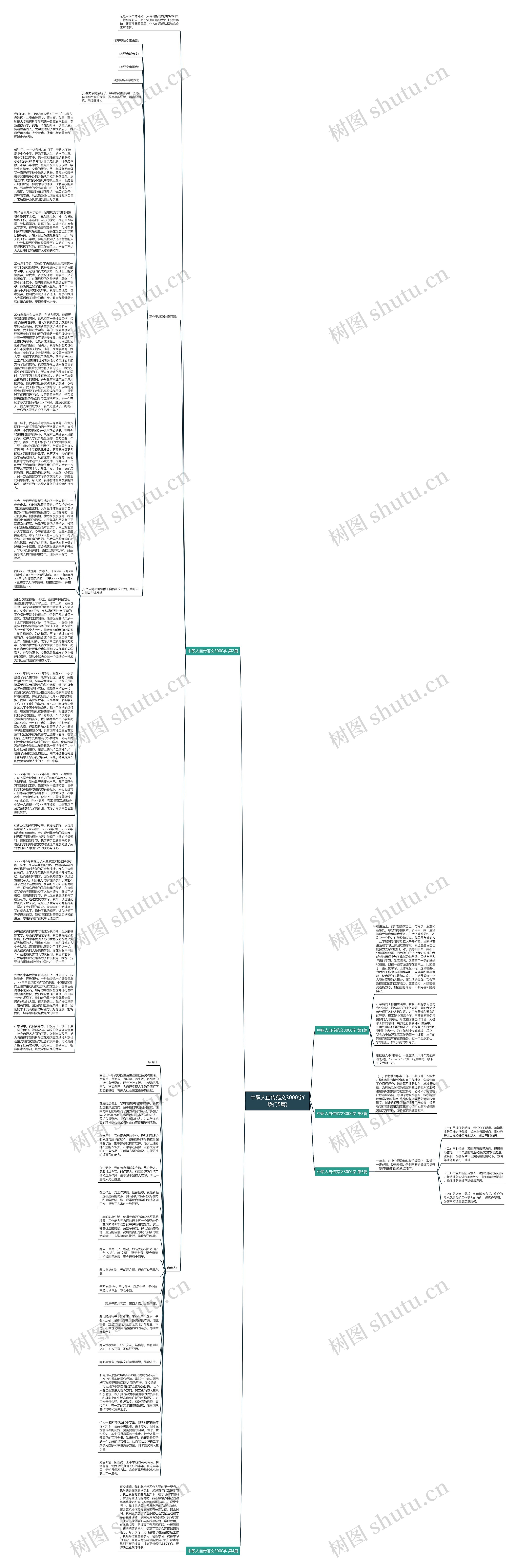 中职人自传范文3000字(热门5篇)思维导图