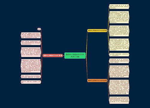 围绕中心写甜的作文500字(热门3篇)