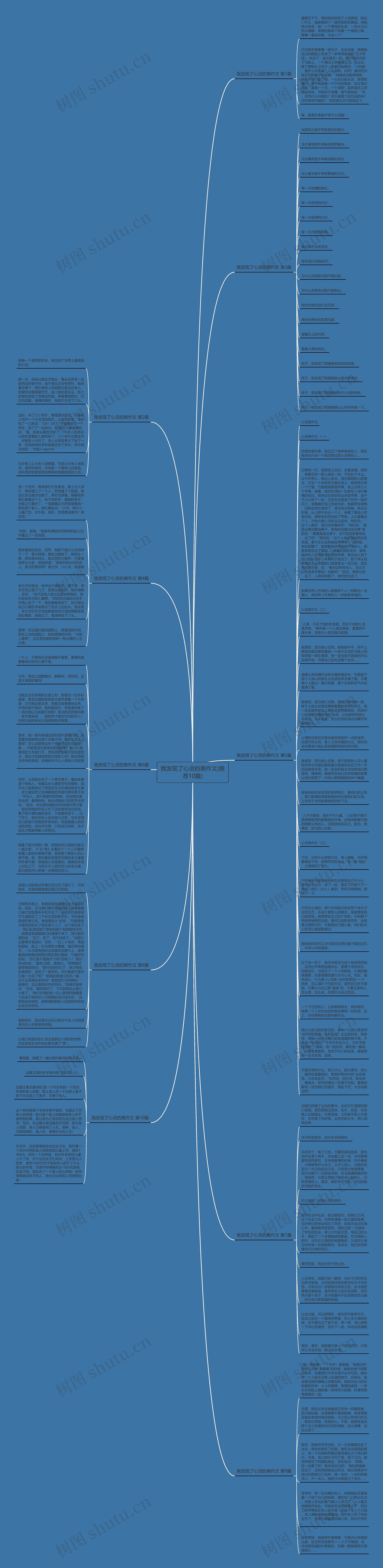 我发现了心灵的美作文(推荐10篇)思维导图