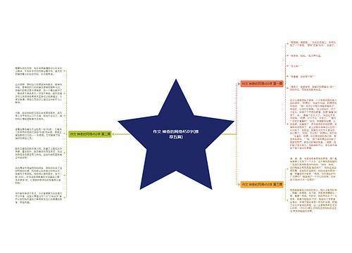 作文 神奇的网络450字(推荐五篇)思维导图