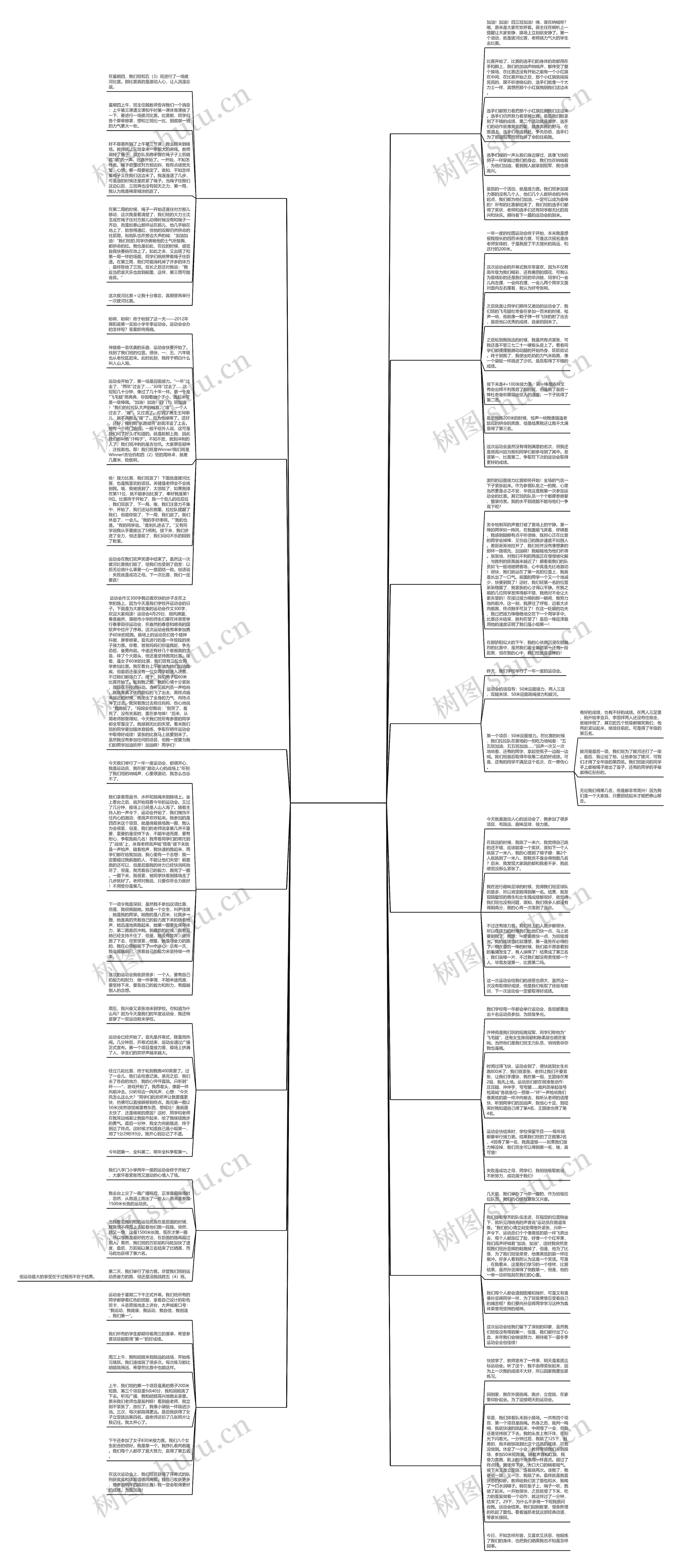 嗯,冬运会,跳绳,点面结合作文(15篇)思维导图