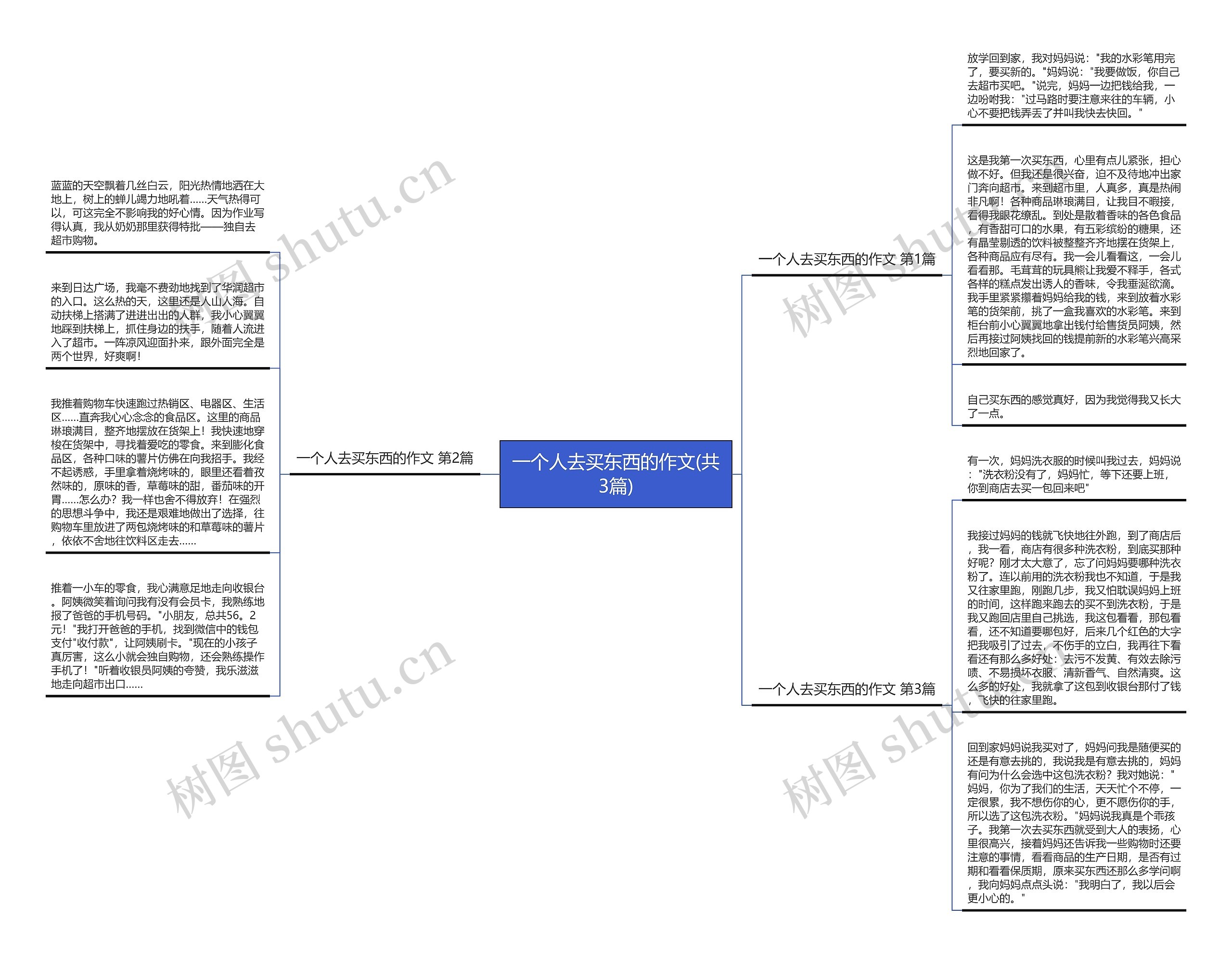 一个人去买东西的作文(共3篇) 一个人去买东西的作文(共3篇)