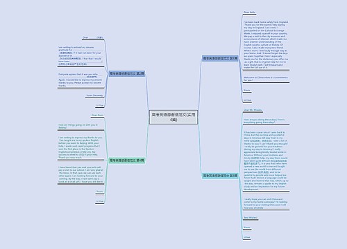 高考英语感谢信范文(实用4篇)