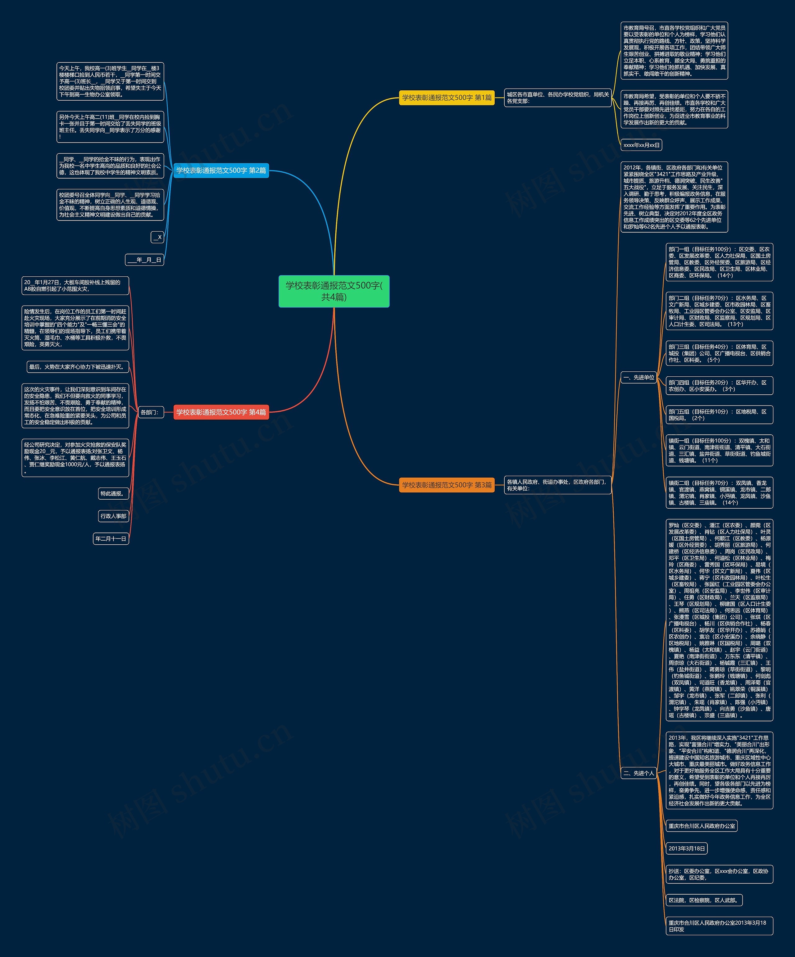 学校表彰通报范文500字(共4篇) 学校表彰通报范文500字(共4篇)