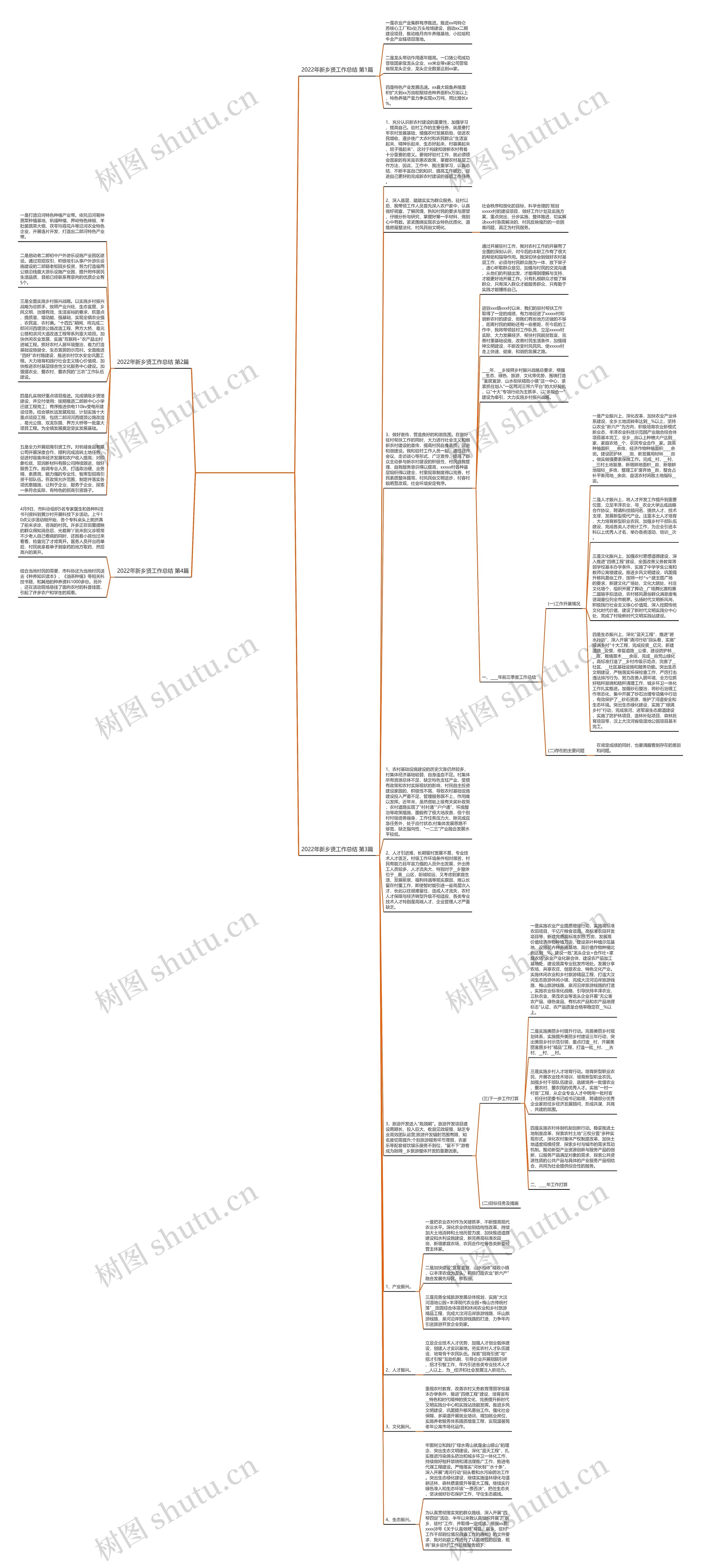 2022年新乡贤工作总结(共4篇)思维导图