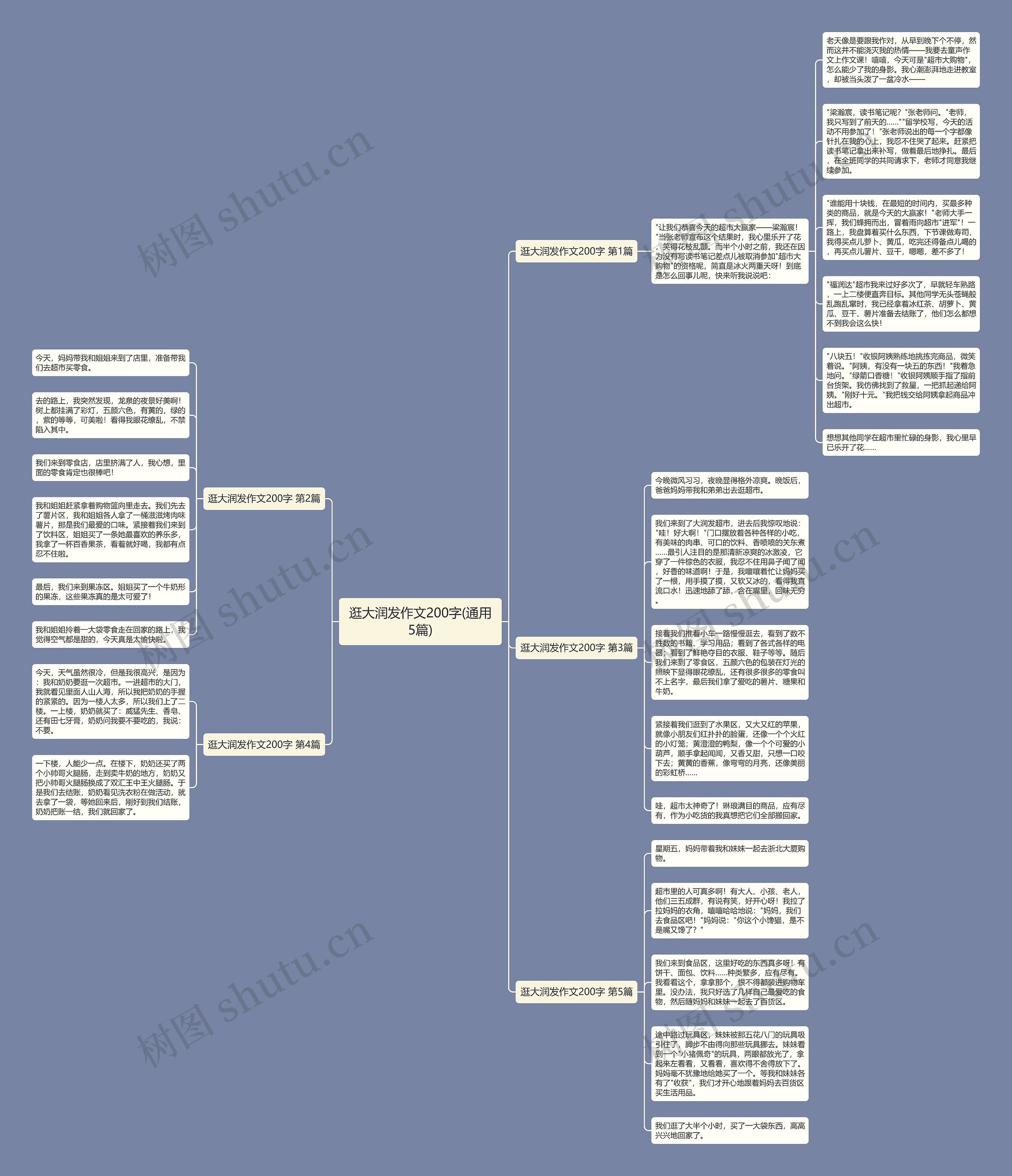 逛大润发作文200字(通用5篇)思维导图