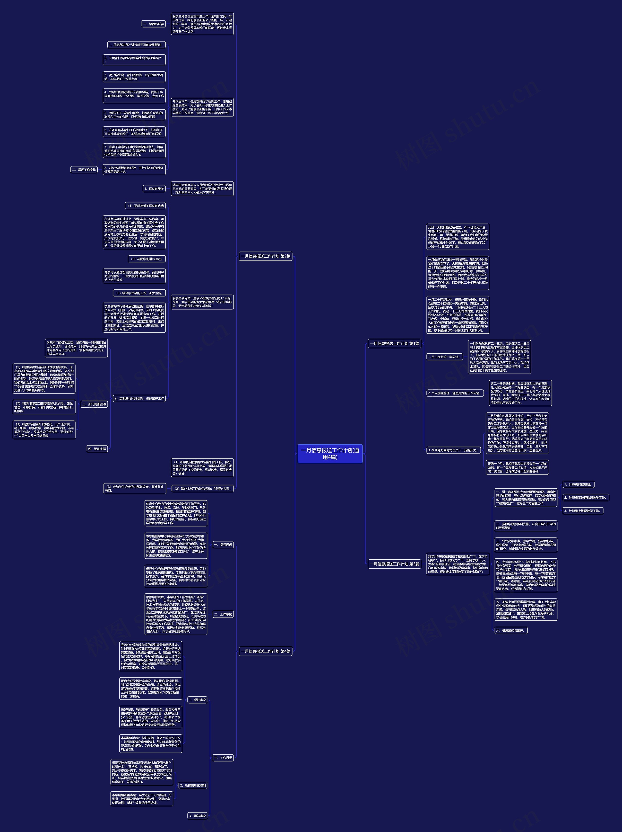 一月信息报送工作计划(通用4篇) 一月信息报送工作计划(通用4篇)