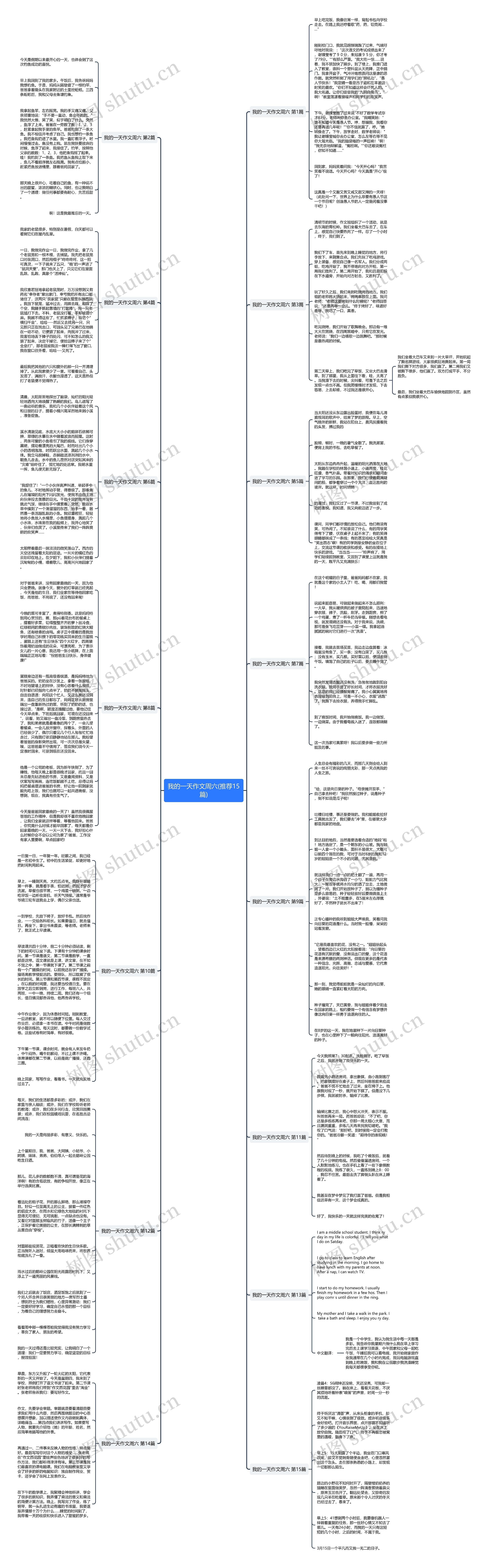 我的一天作文周六(推荐15篇)