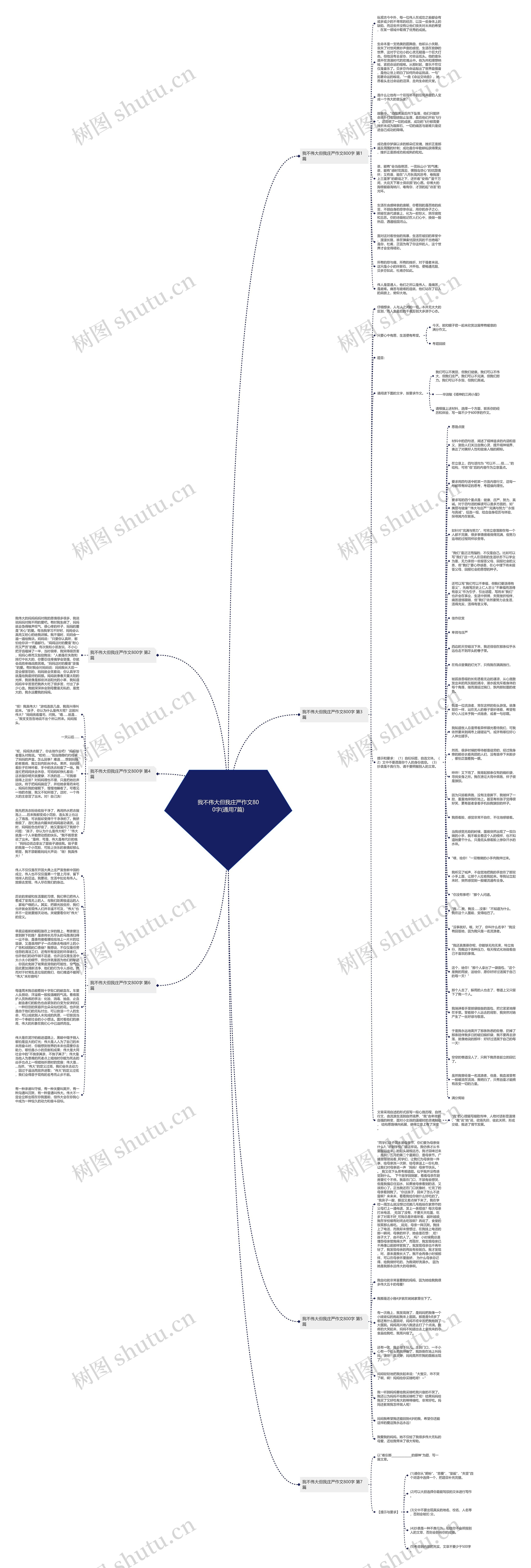 我不伟大但我庄严作文800字(通用7篇)思维导图