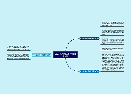 皮肤护肤管理工作计划(必备3篇)