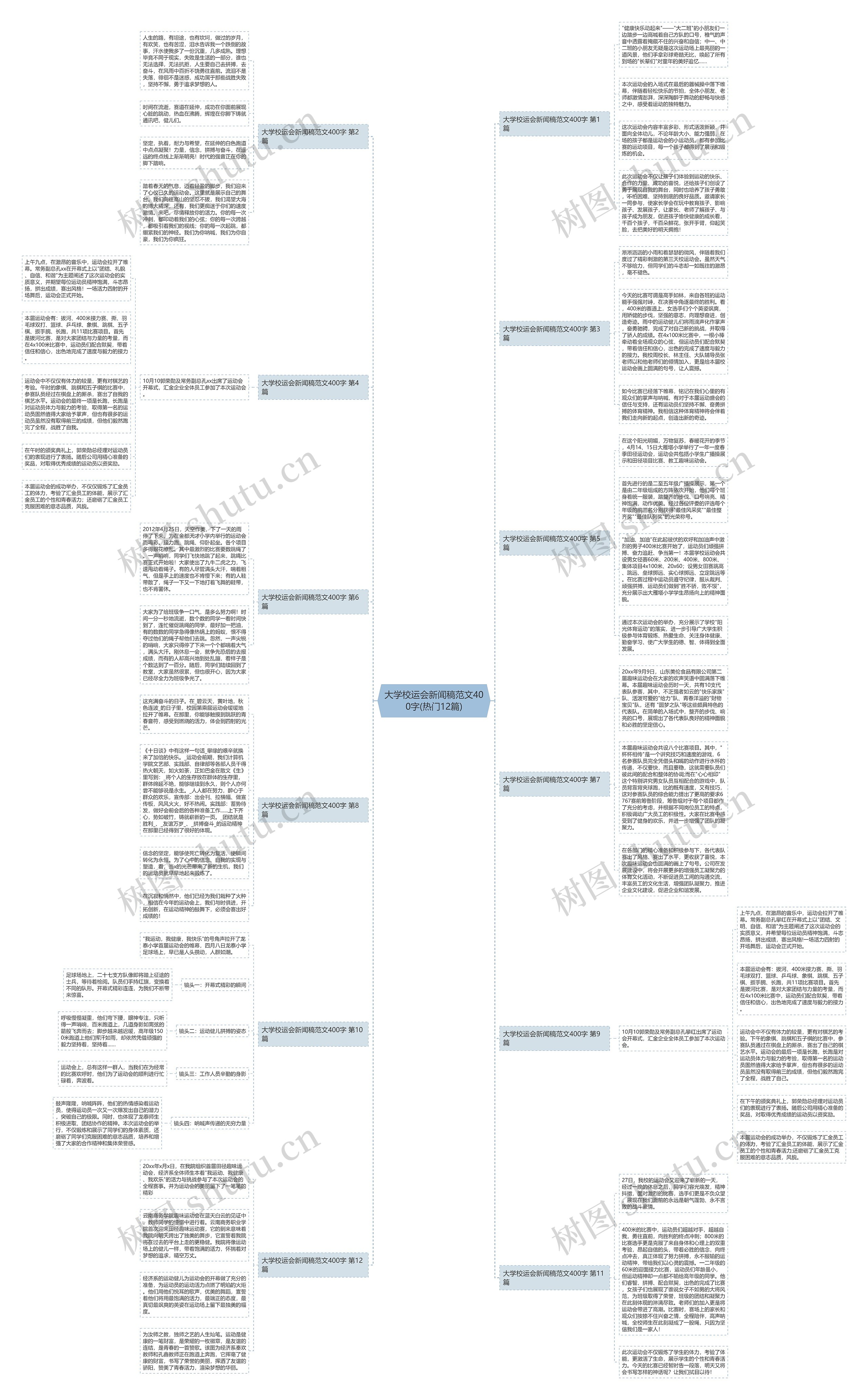 大学校运会新闻稿范文400字(热门12篇)思维导图