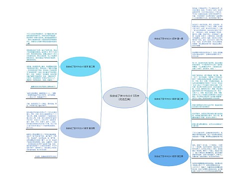 我做成了贺卡作文4 5百字(优选五篇)思维导图