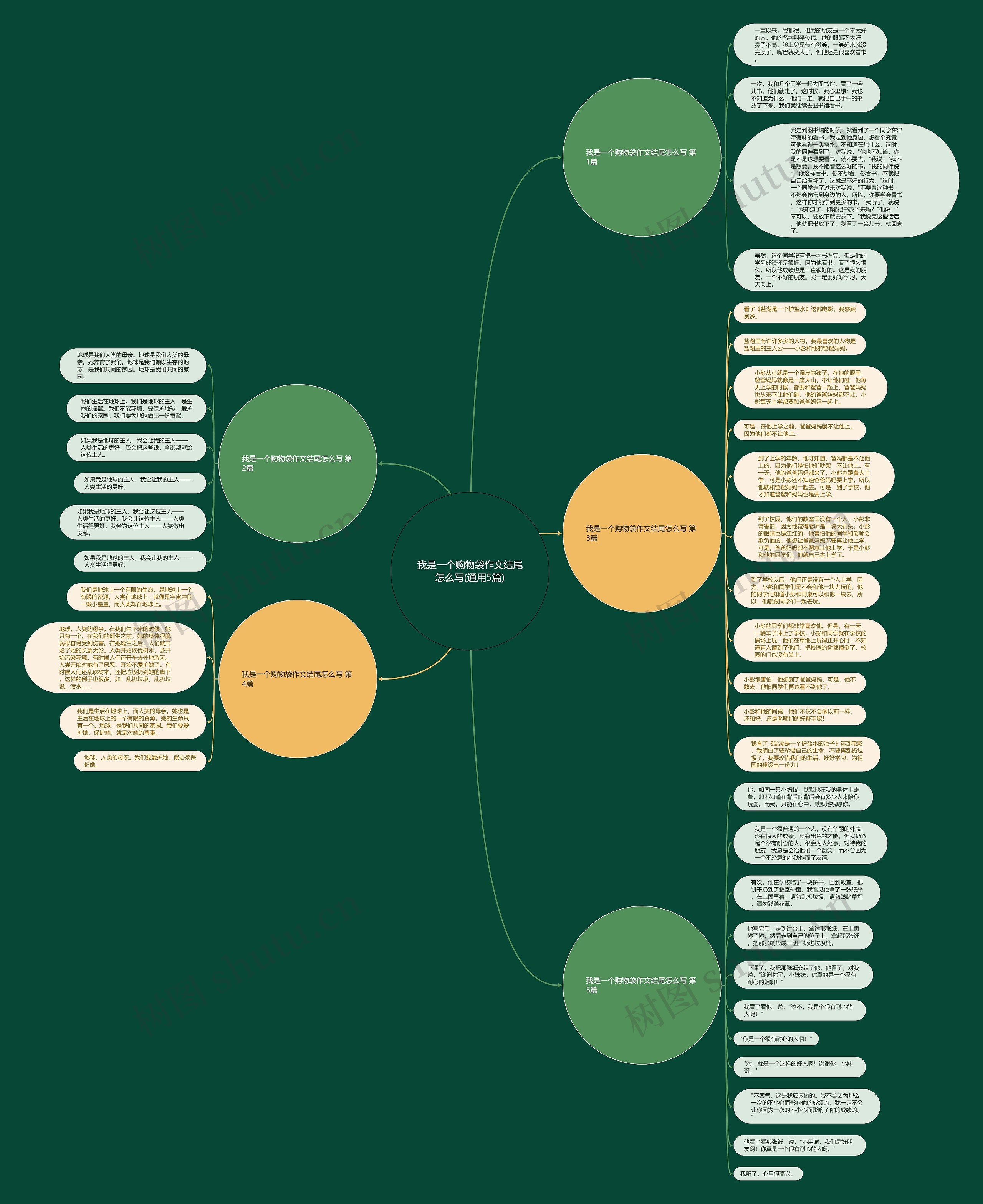 我是一个购物袋作文结尾怎么写(通用5篇)思维导图