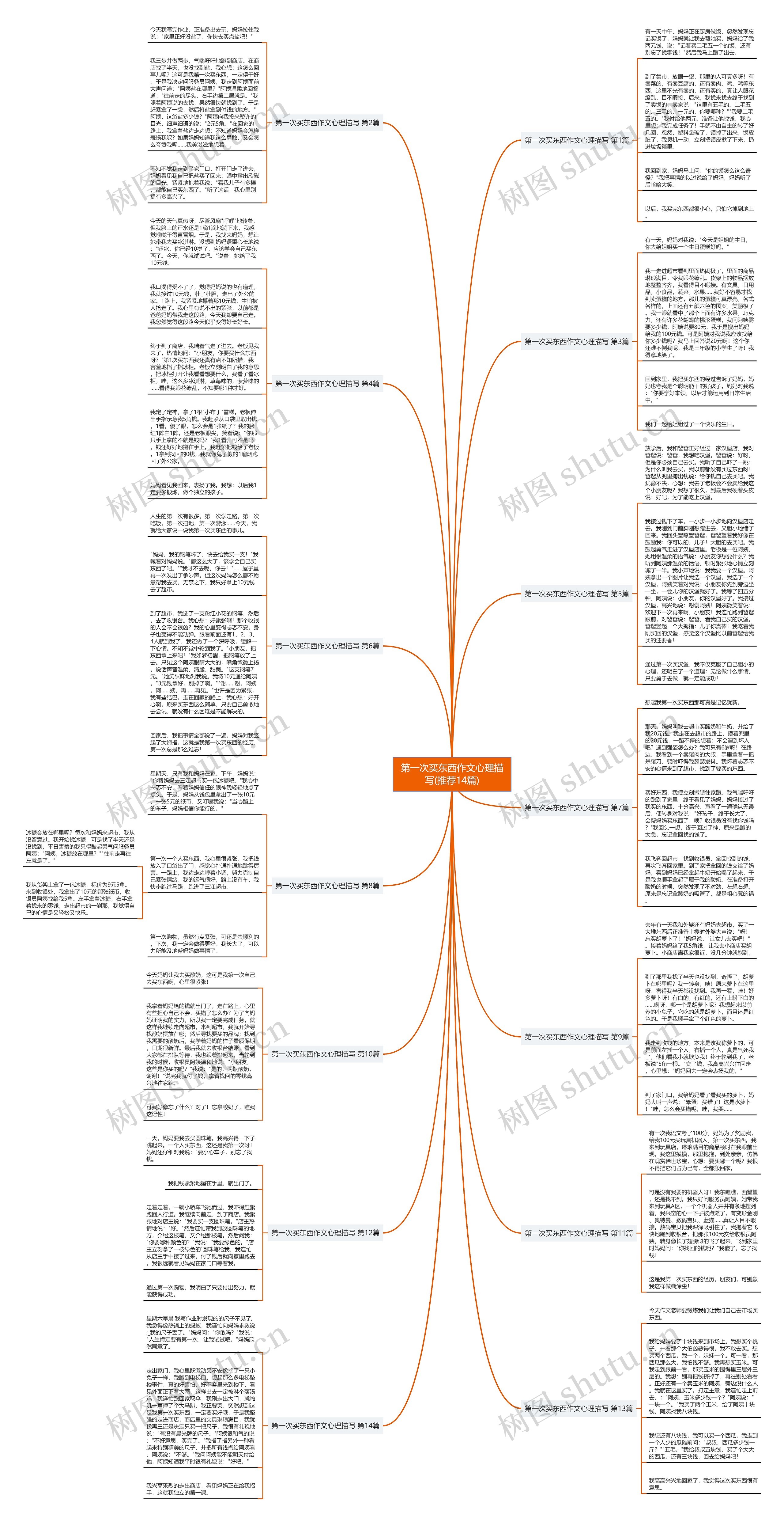 第一次买东西作文心理描写(推荐14篇)思维导图