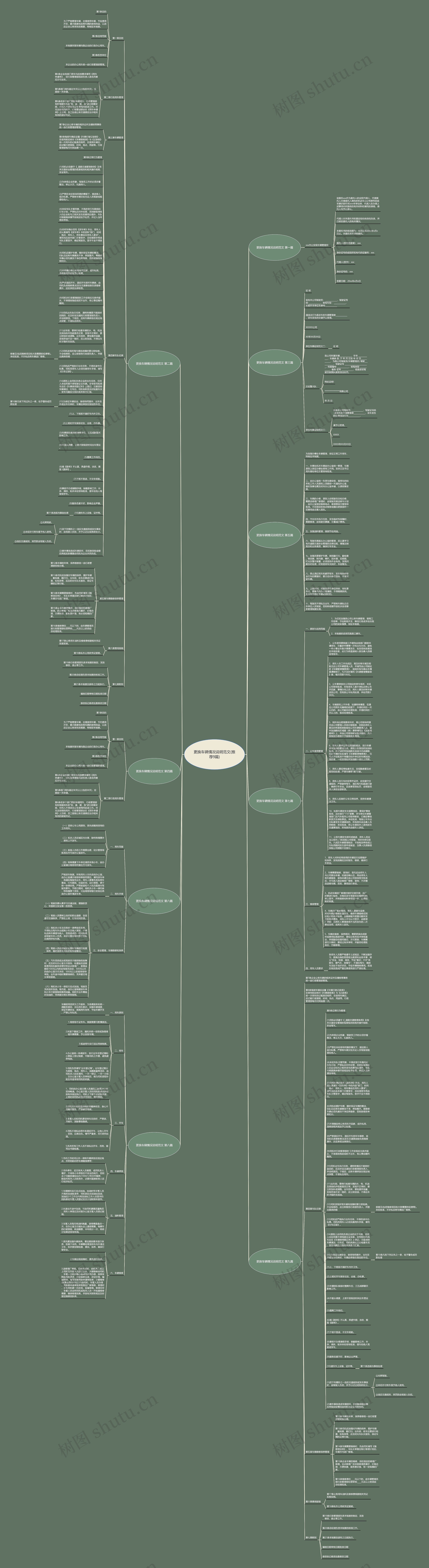 更换车辆情况说明范文(推荐9篇)思维导图
