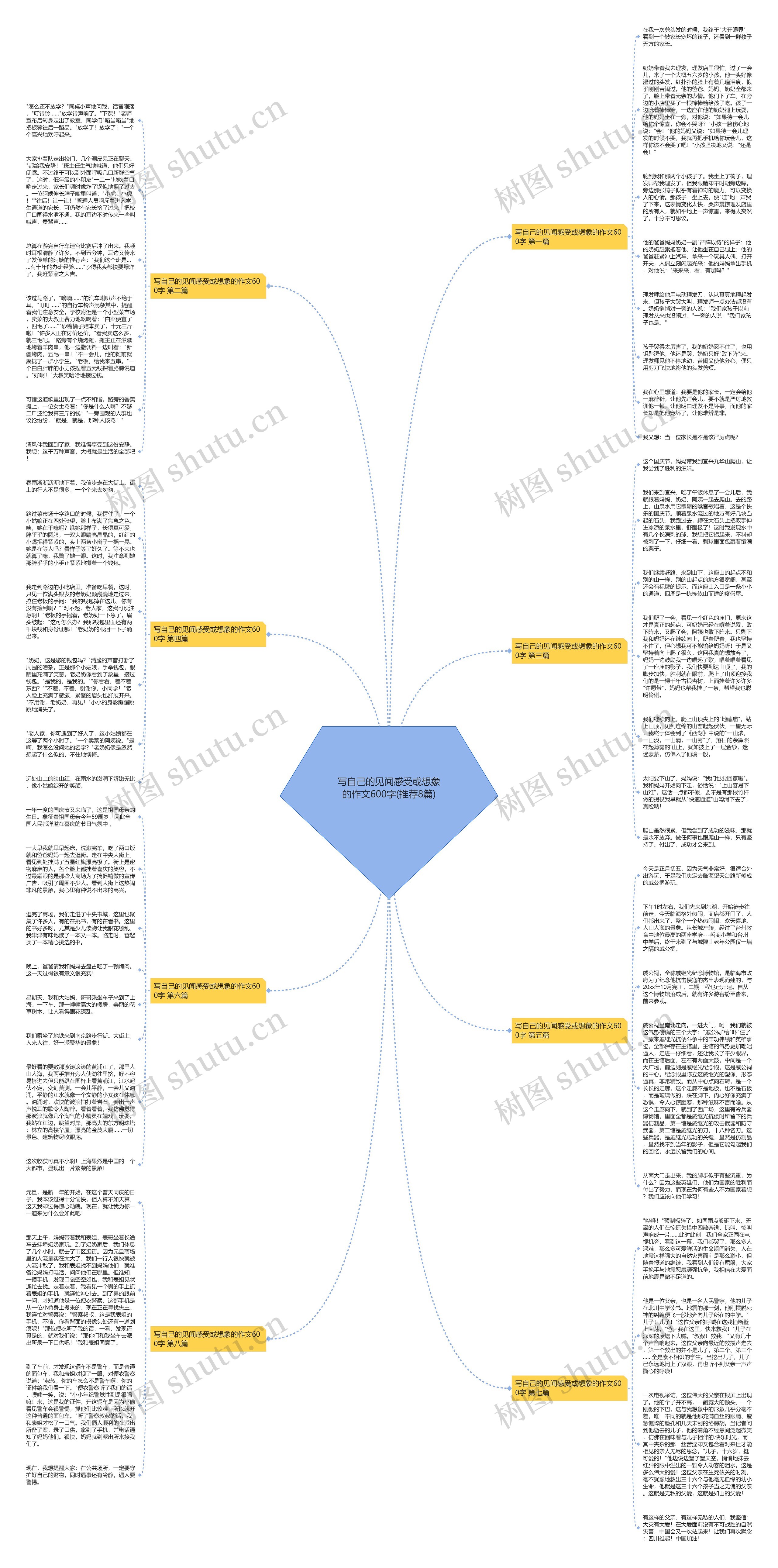 写自己的见闻感受或想象的作文600字(推荐8篇)思维导图