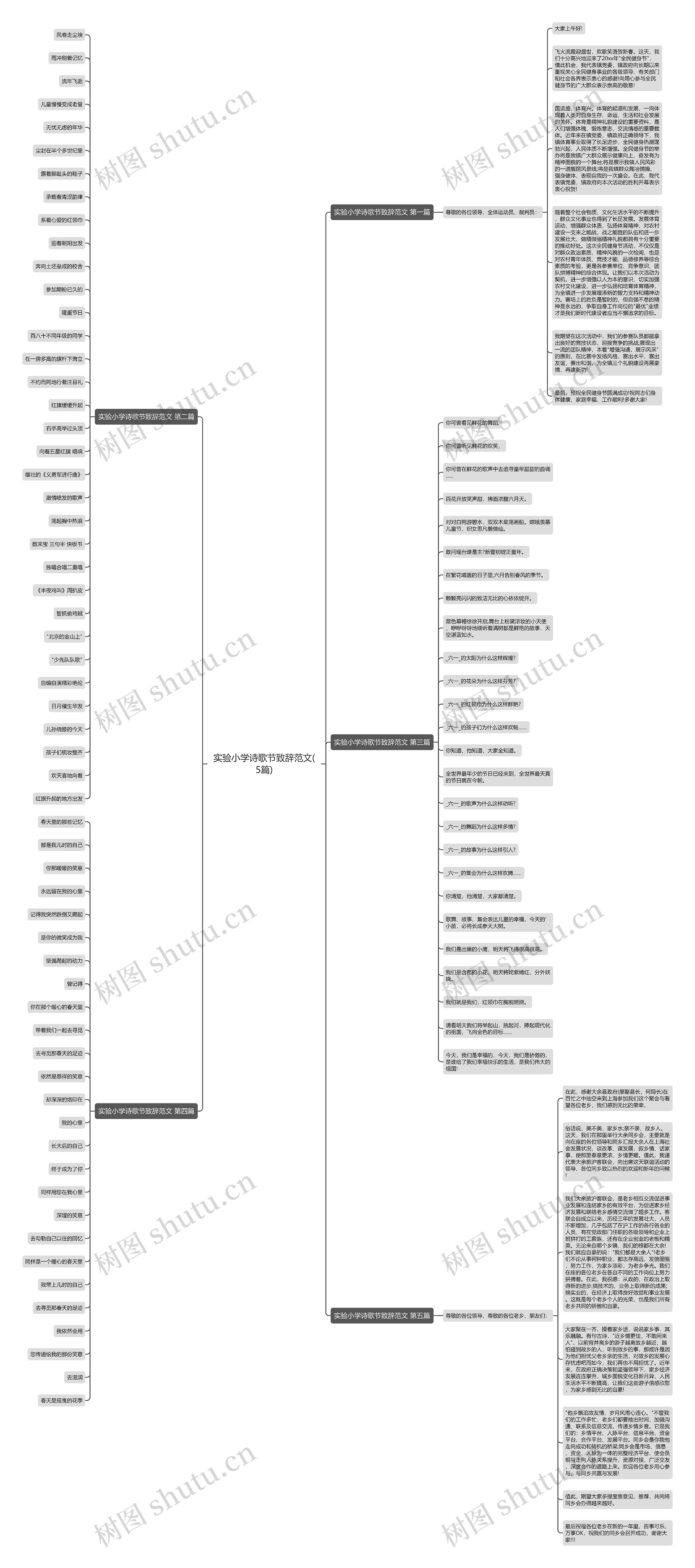 实验小学诗歌节致辞范文(5篇)思维导图