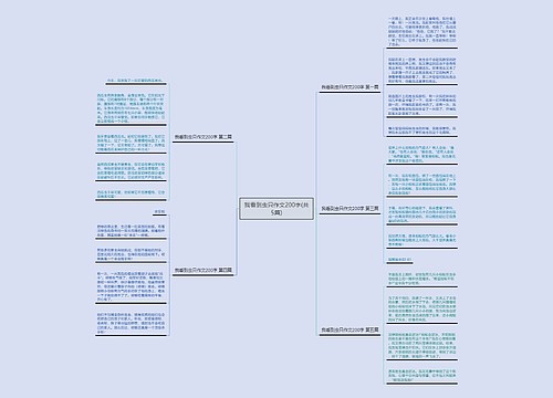 我看到虫只作文200字(共5篇)思维导图