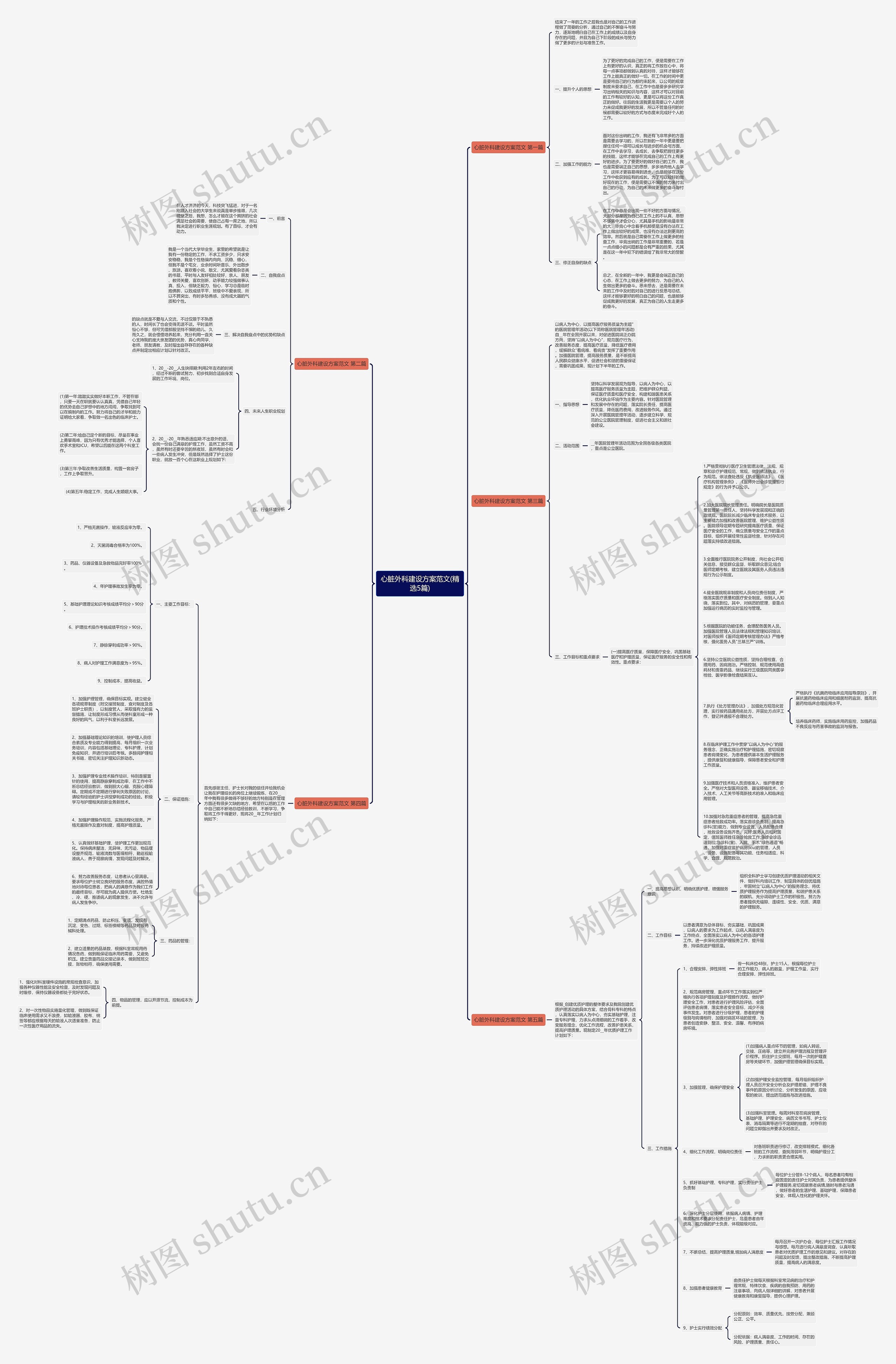 心脏外科建设方案范文(精选5篇)思维导图
