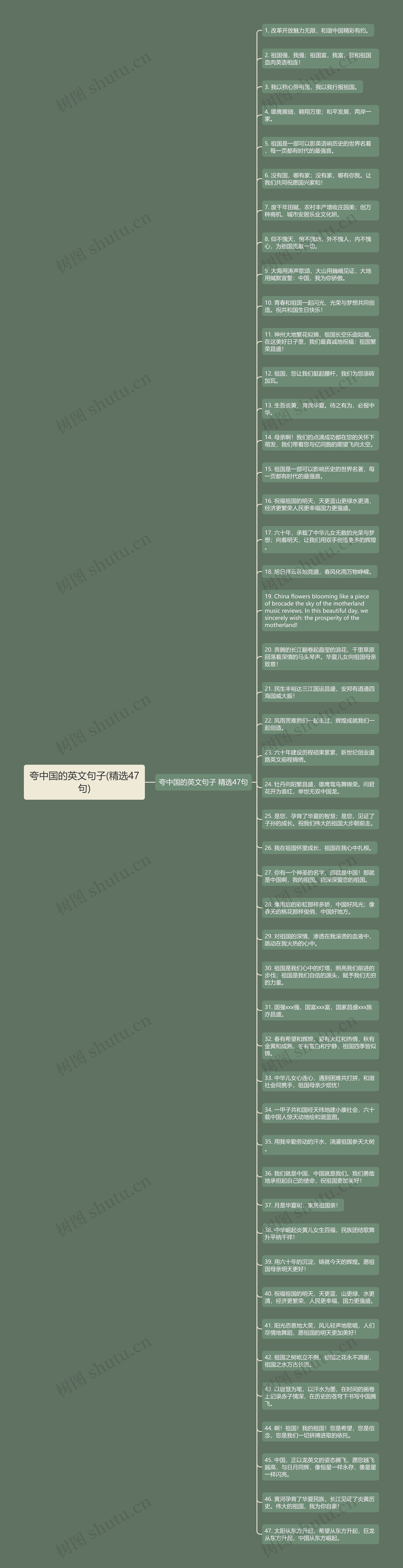 夸中国的英文句子(精选47句)思维导图