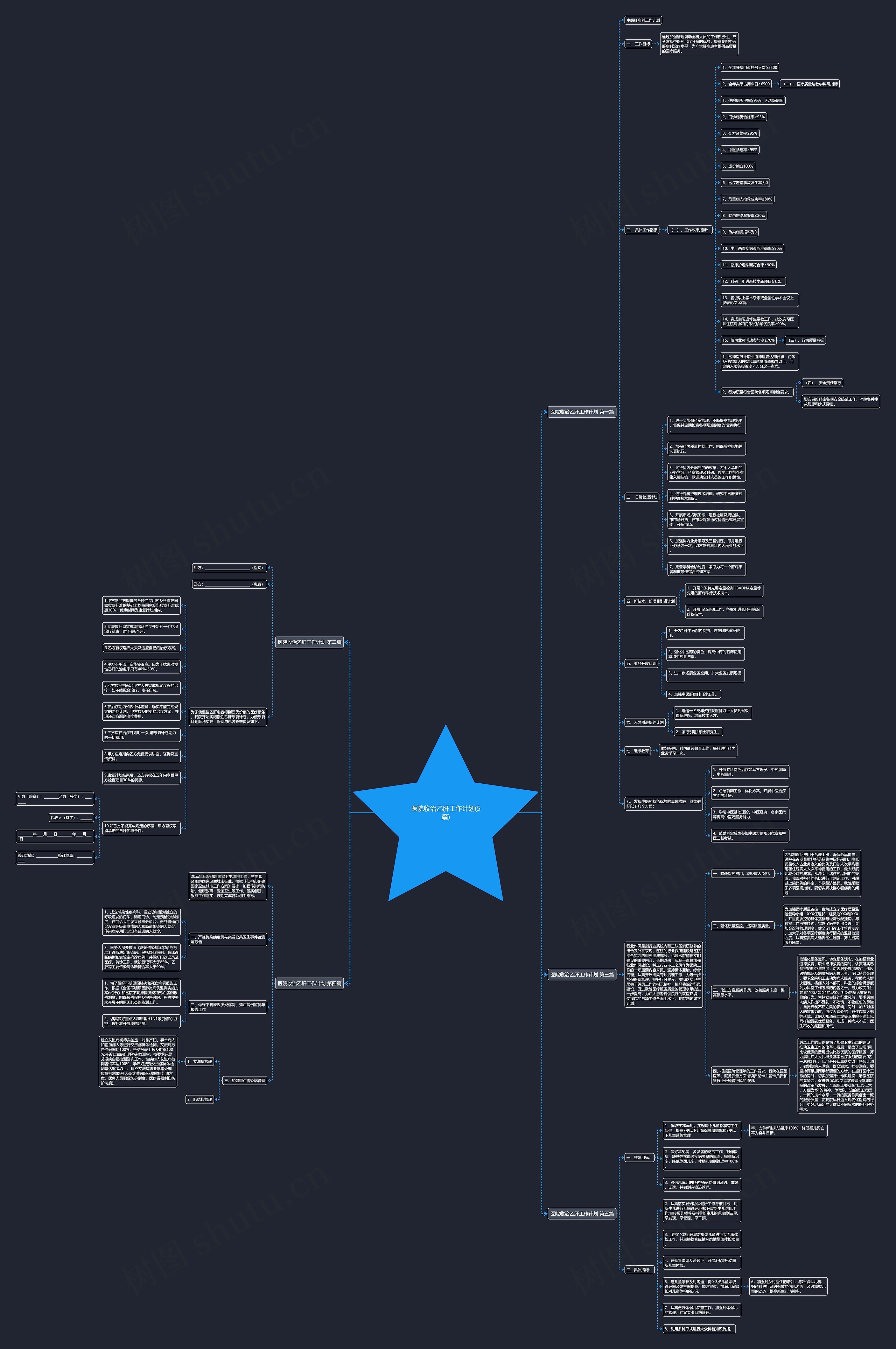 医院收治乙肝工作计划(5篇)思维导图