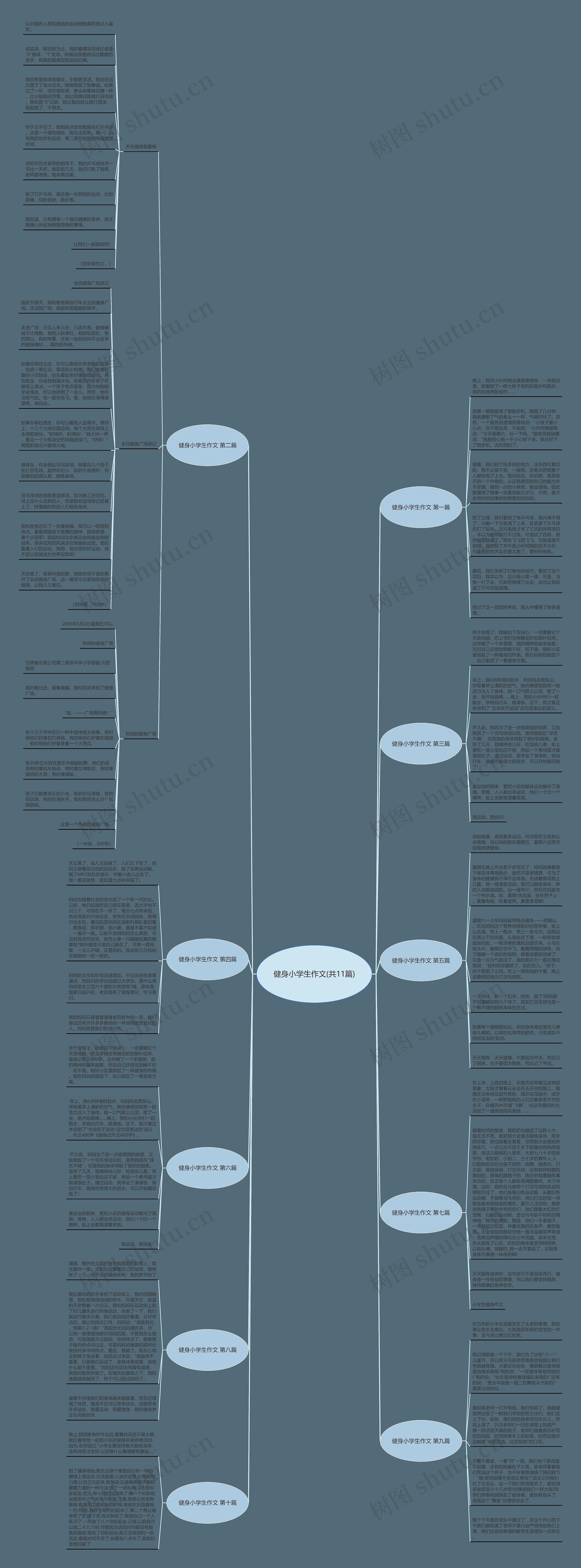 健身小学生作文(共11篇)思维导图