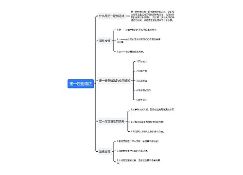 定一定创造法